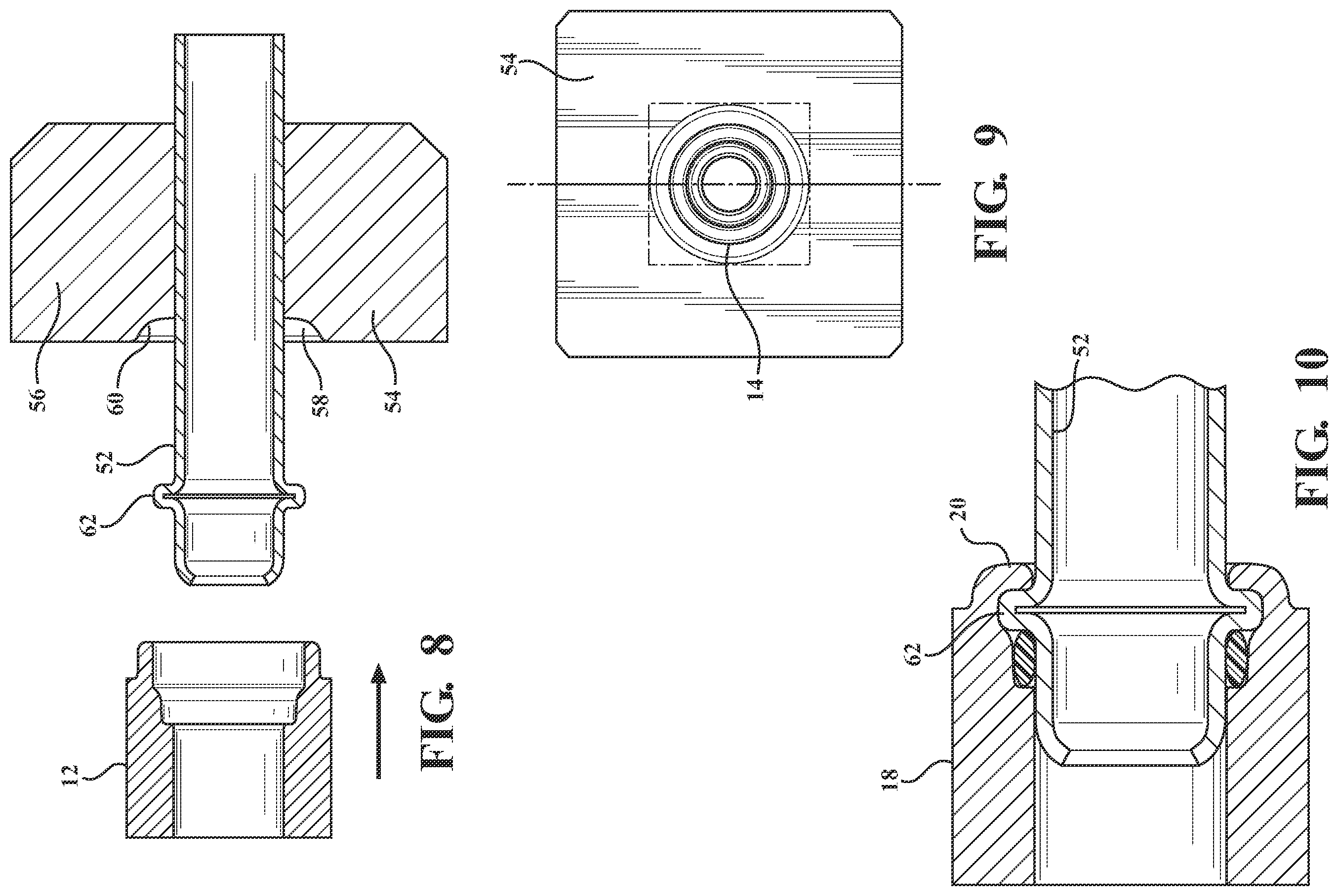 Patent US12173814 Figure 8 – Female ISO flare union with integrated mating brake ISO F flare port