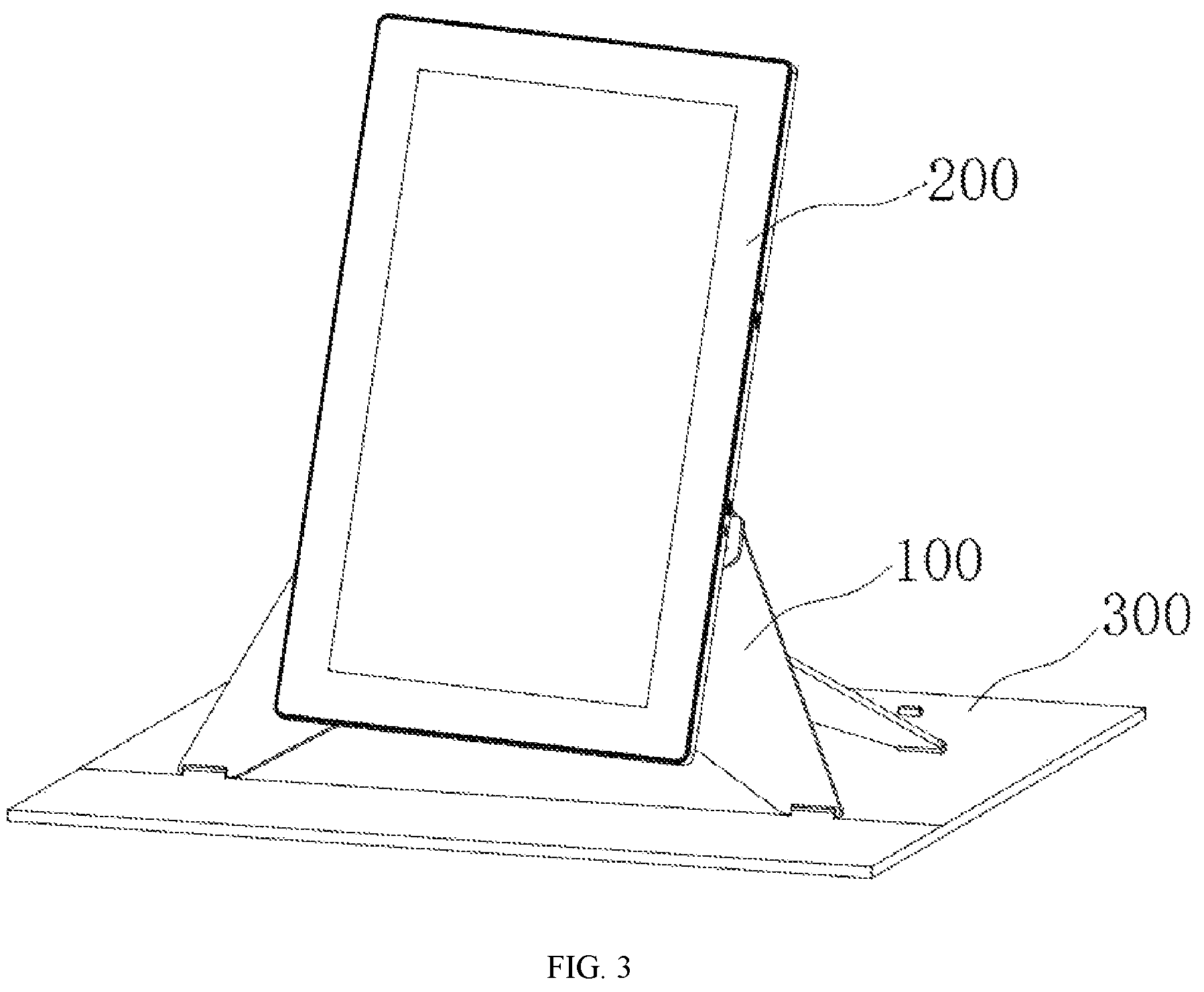 Patent US12173837 Figure 2 – Supporting apparatus and display device