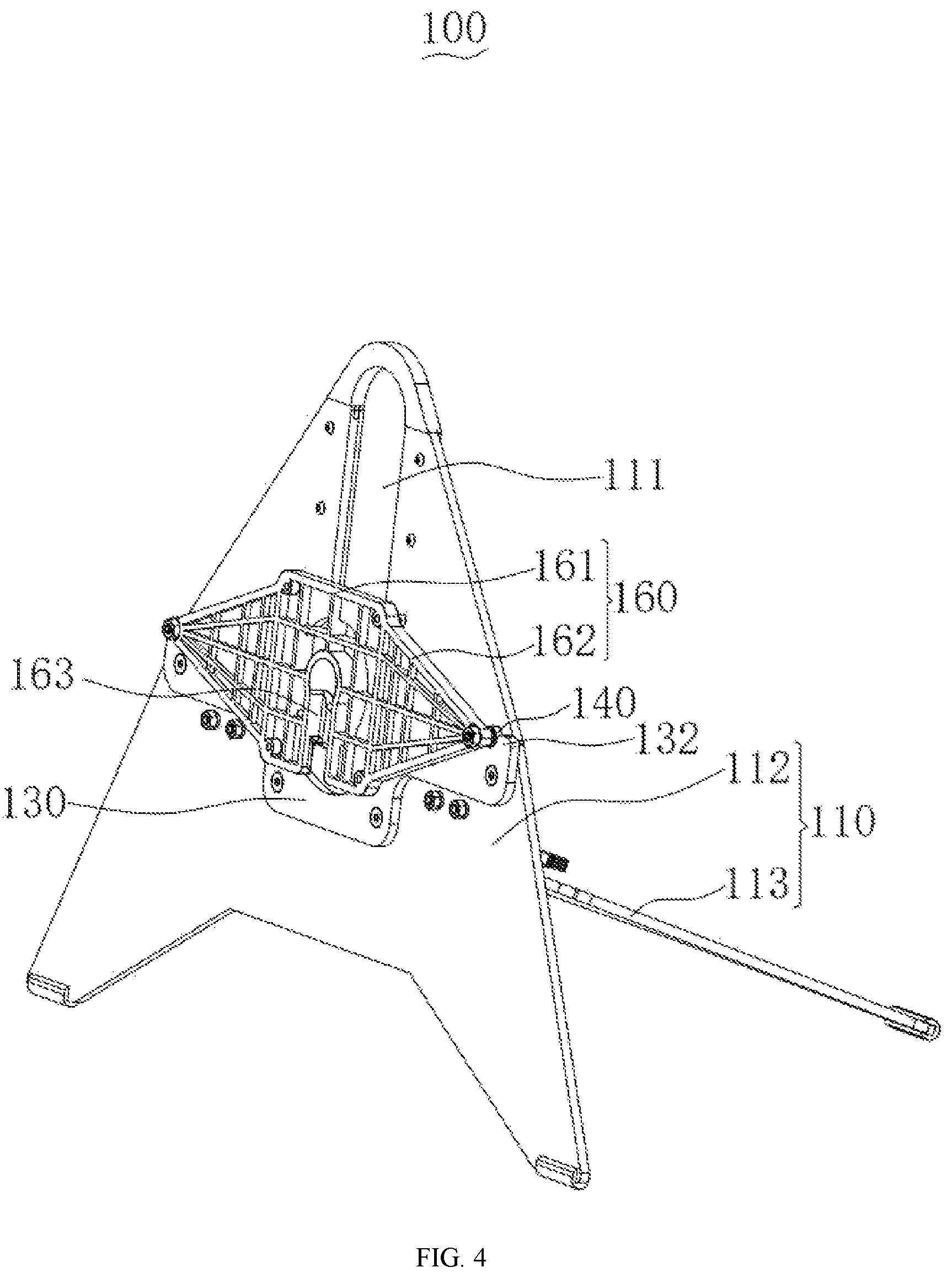 Patent US12173837 Figure 3 – Supporting apparatus and display device