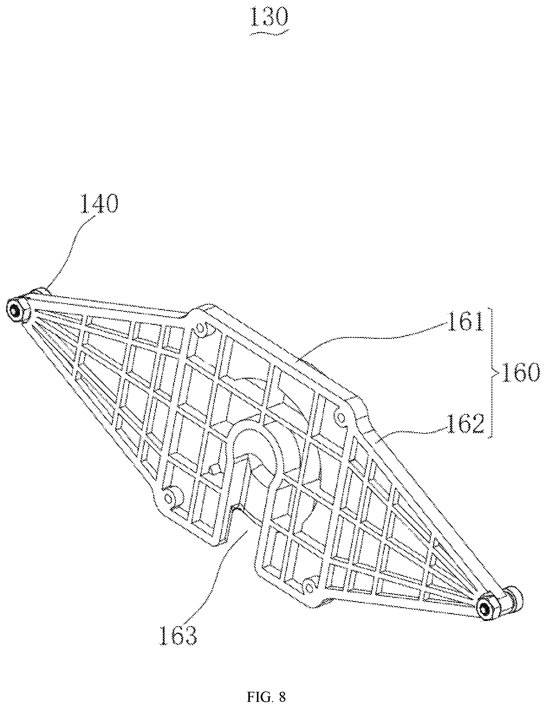 Patent US12173837 Figure 7 – Supporting apparatus and display device