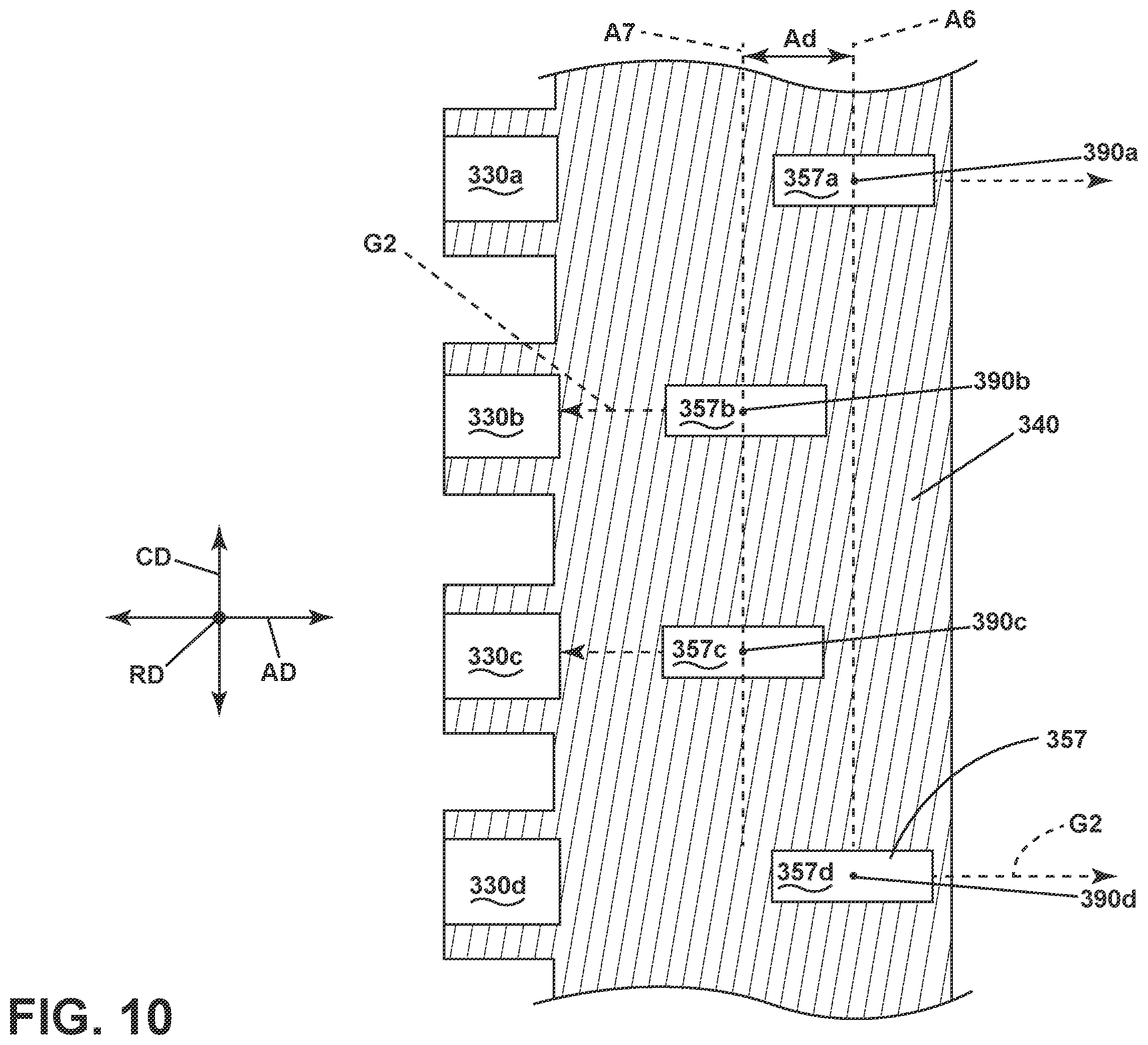Patent US12173898 Figure 10 – Combustion section with a primary combustor and a set of secondary combustors