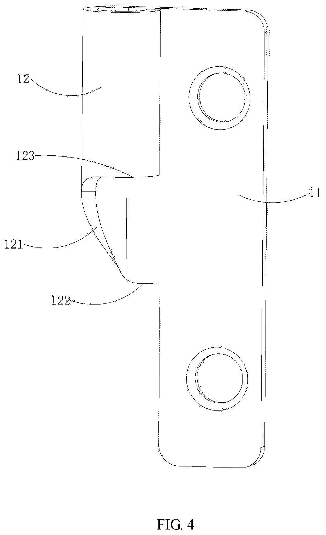 Patent US12173955 Figure 4 – Hinge and refrigeration equipment