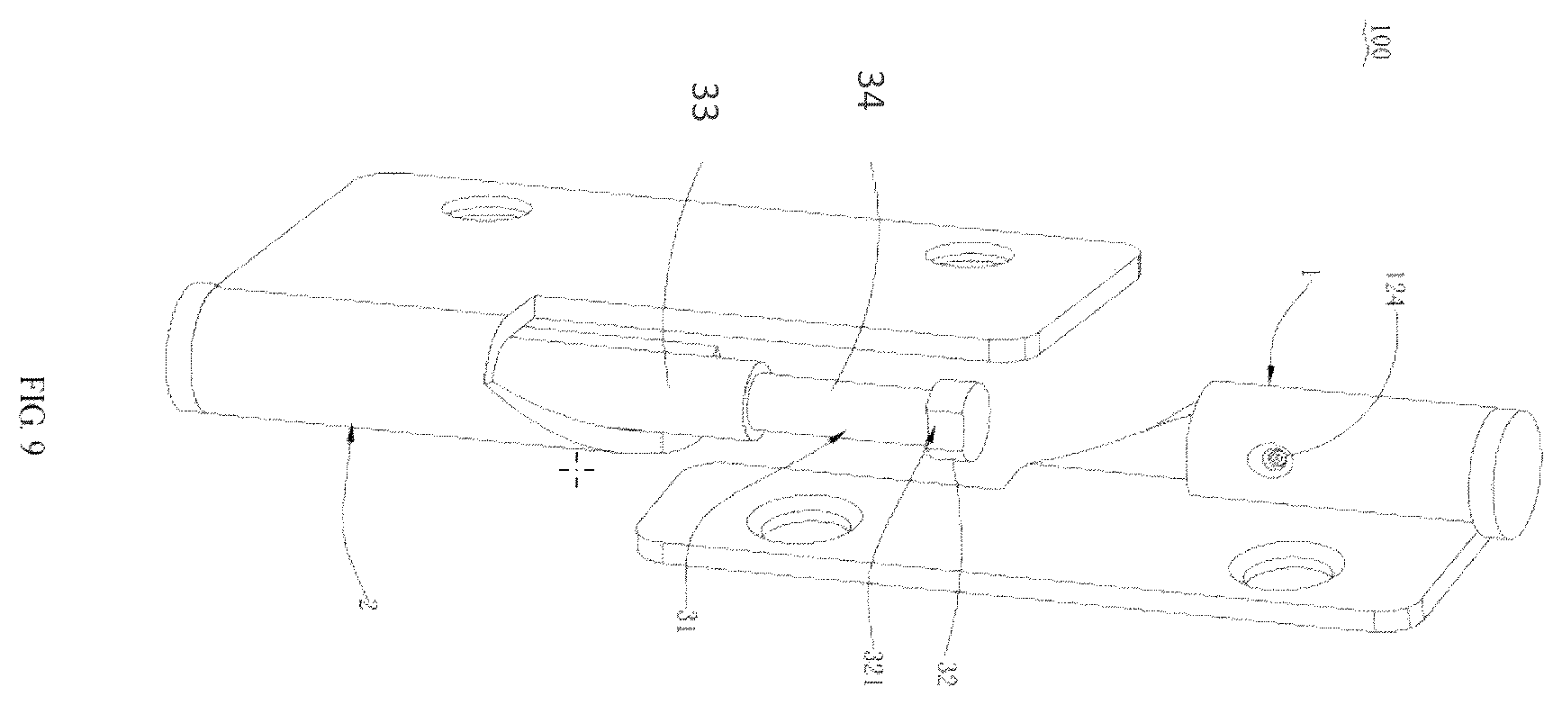 Patent US12173955 Figure 9 – Hinge and refrigeration equipment
