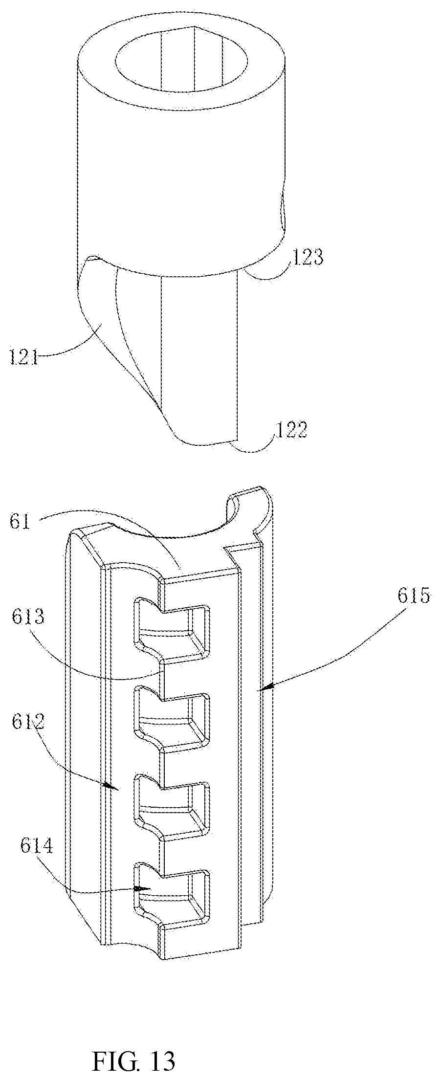 Patent US12173955 Figure 13 – Hinge and refrigeration equipment