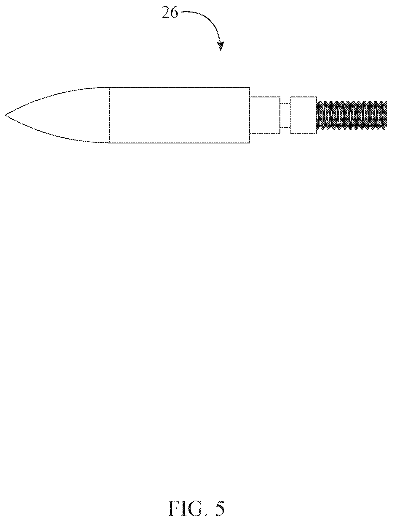 Patent US12174000 Figure 5 – Jacketed archery arrow insert system for arrows