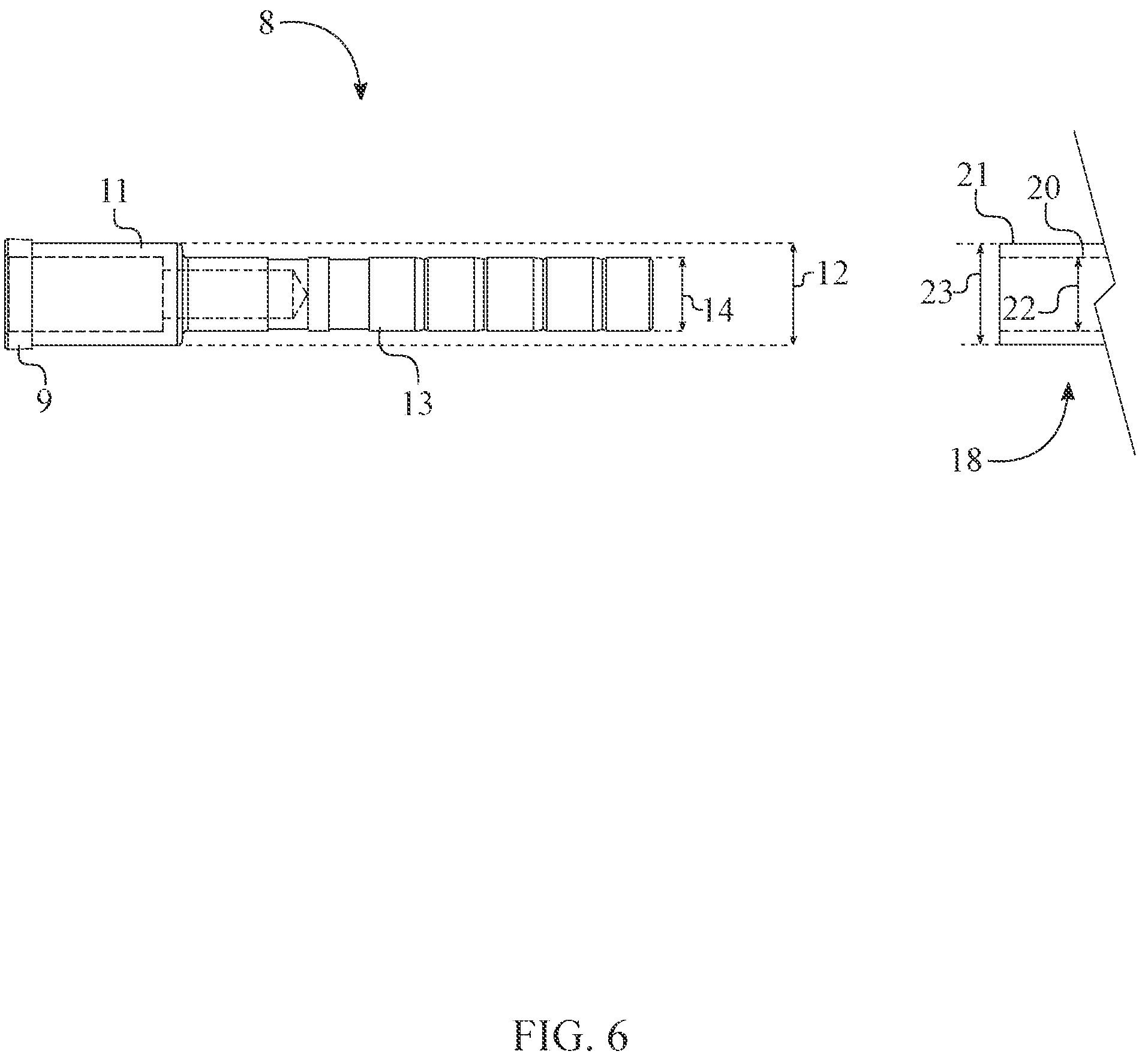 Patent US12174000 Figure 6 – Jacketed archery arrow insert system for arrows