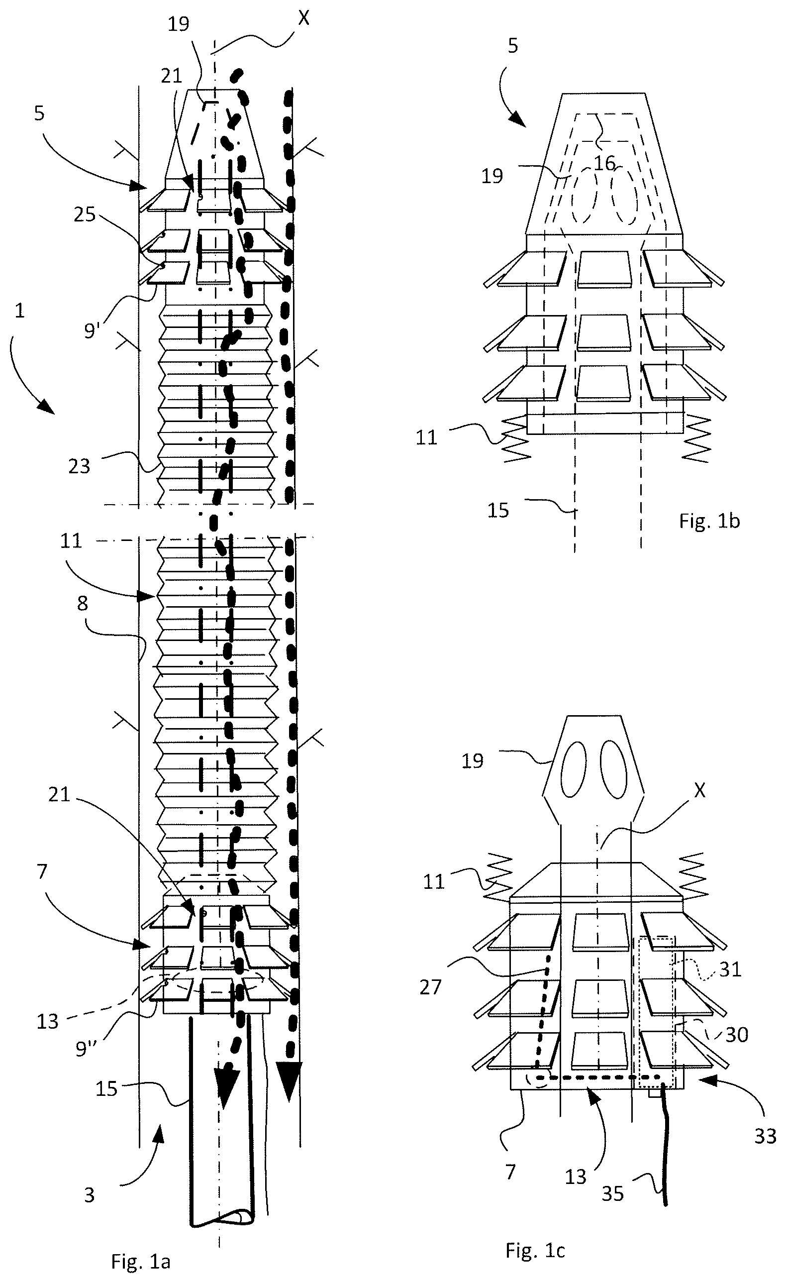 Patent US12174002 Figure 1 – Explosive material charging device for charging a borehole method of positioning an explosive material charging device explosive material charging vehicle and data medium
