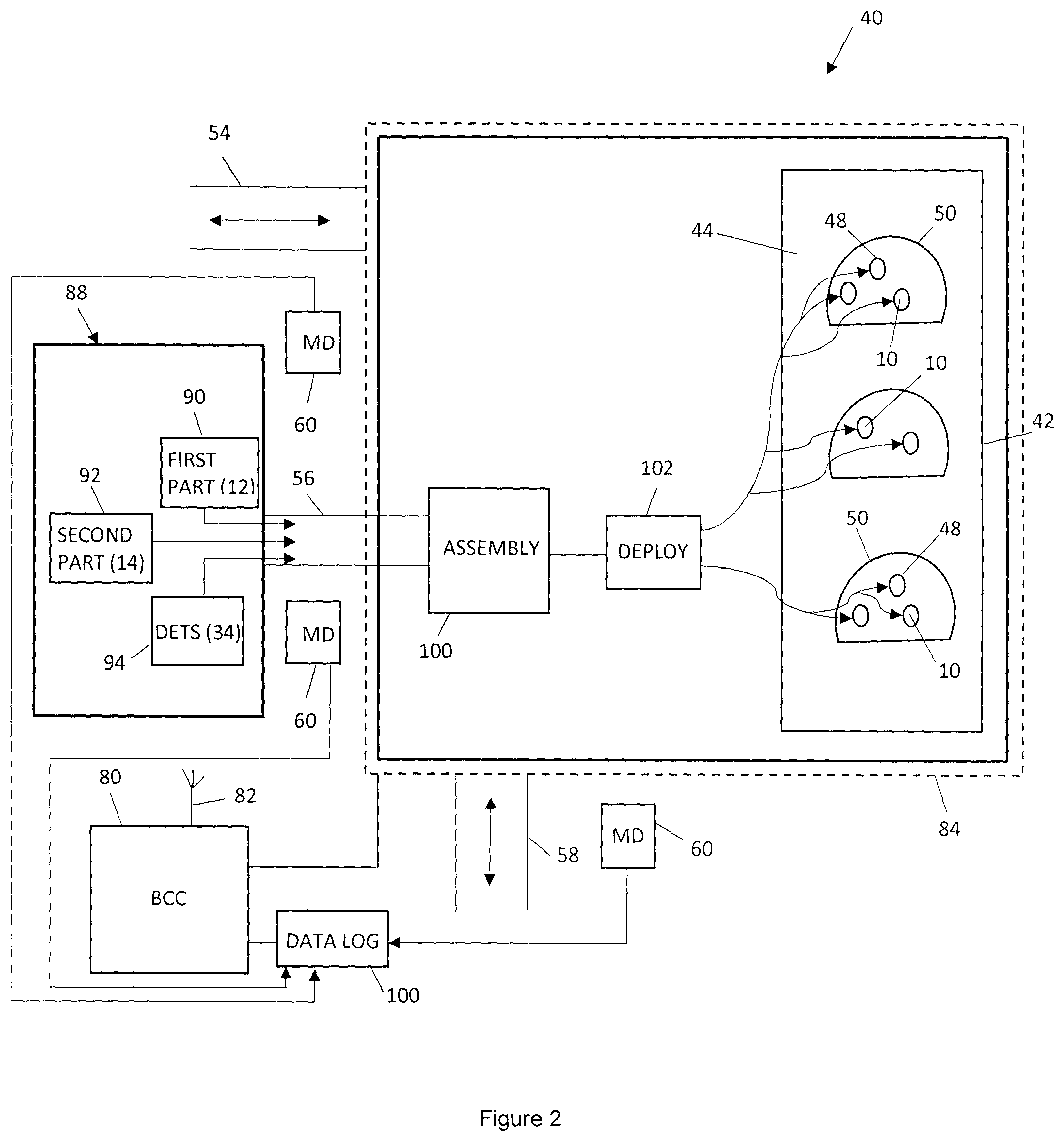 Patent US12174003 Figure 2 – Safety arrangement for a wireless blasting system