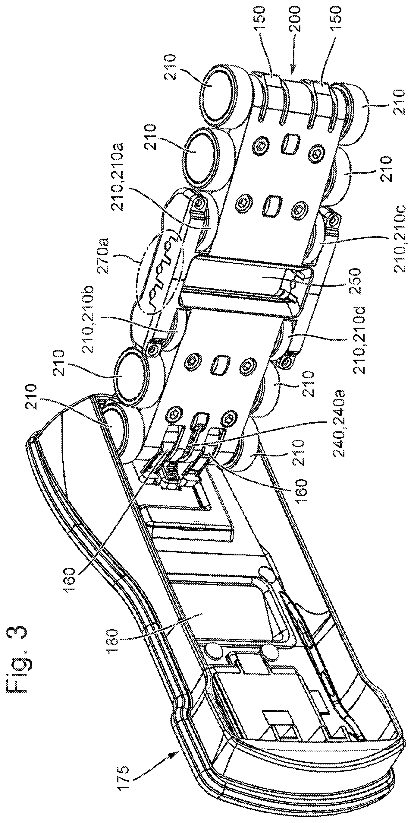 Patent US12174007 Figure 4 – Hand-held tire scanner and method for obtaining a three-dimensional surface profile of a tire