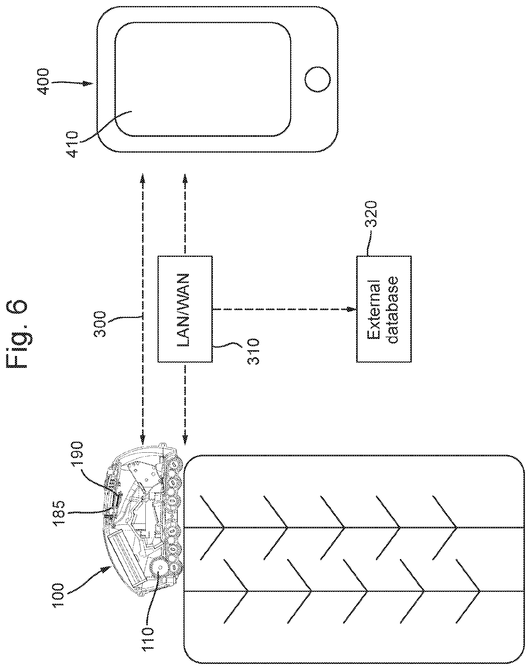 Patent US12174007 Figure 6 – Hand-held tire scanner and method for obtaining a three-dimensional surface profile of a tire