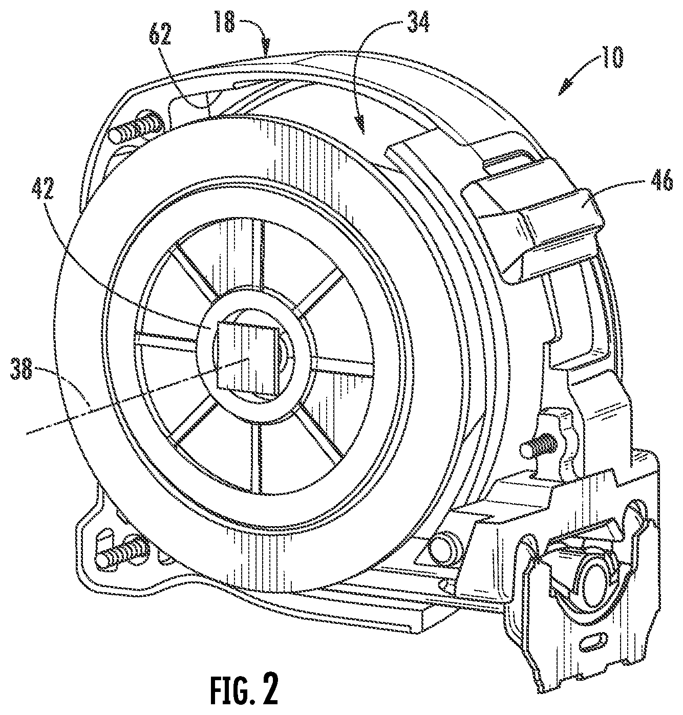 Patent US12174011 Figure 2 – Tape measure with protective bumper