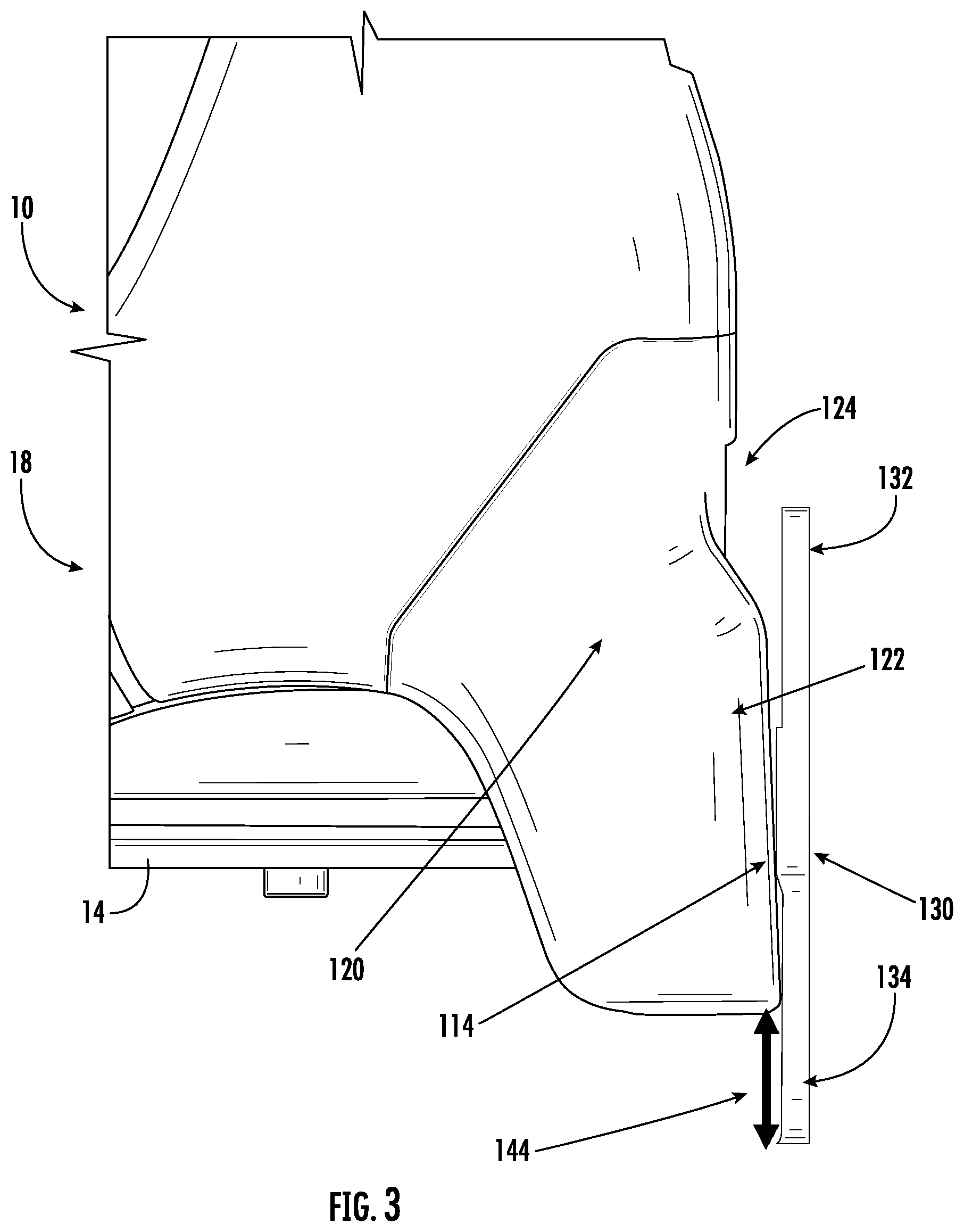 Patent US12174011 Figure 3 – Tape measure with protective bumper