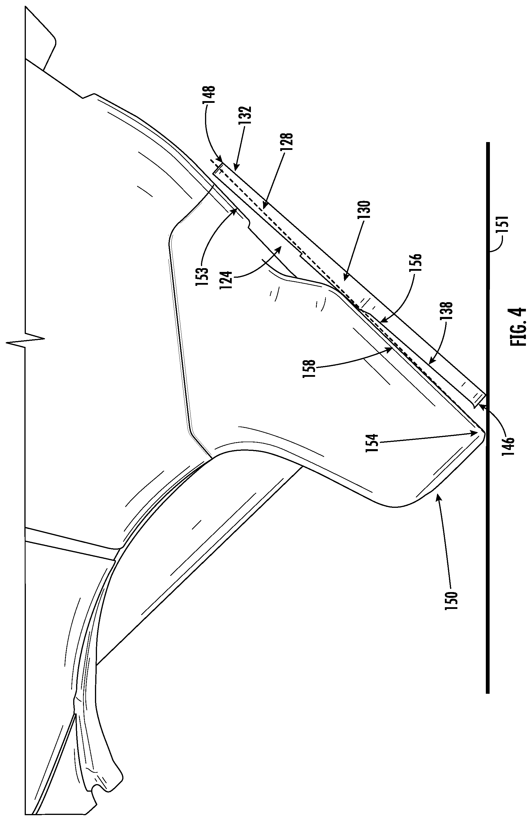 Patent US12174011 Figure 4 – Tape measure with protective bumper