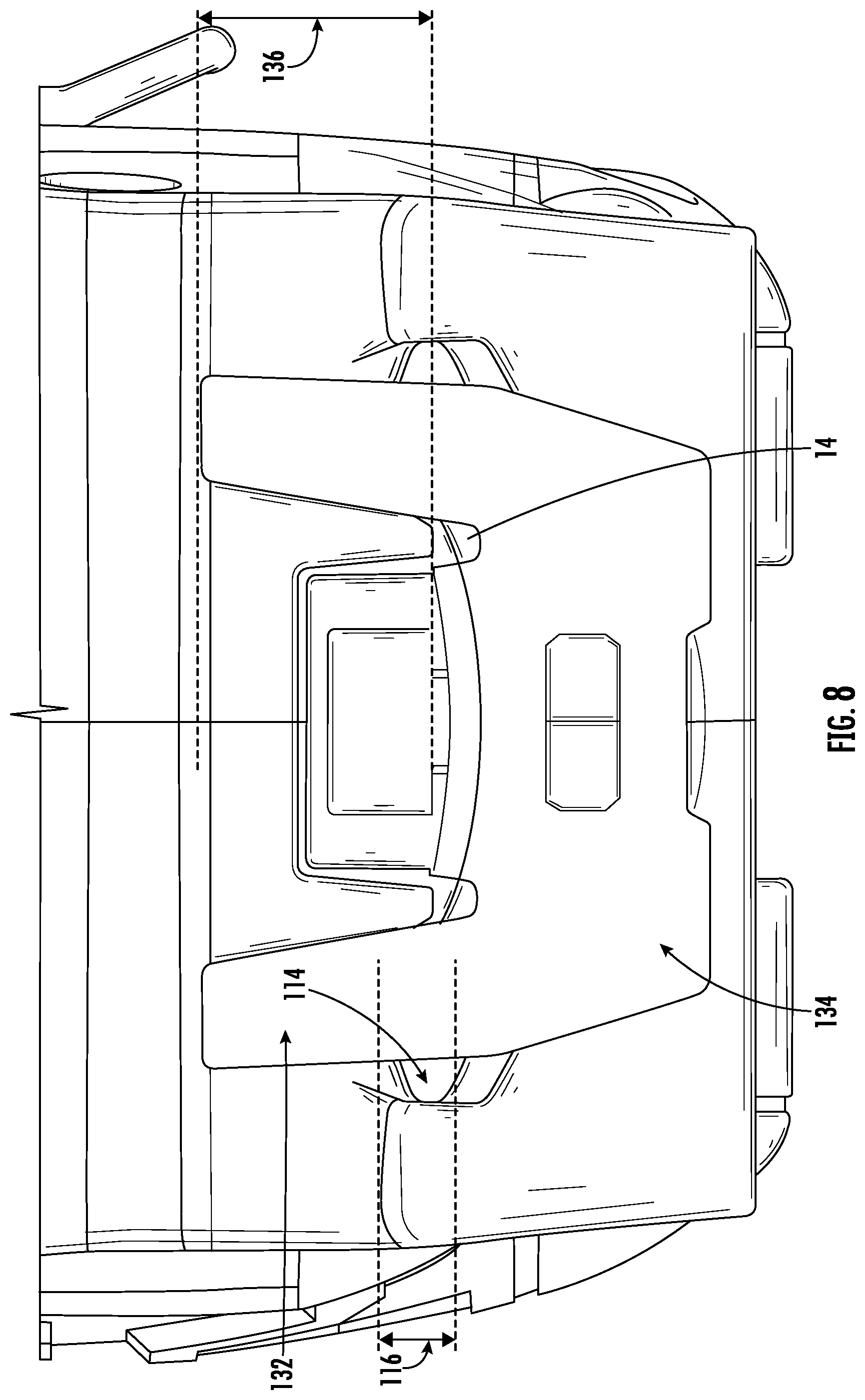 Patent US12174011 Figure 7 – Tape measure with protective bumper