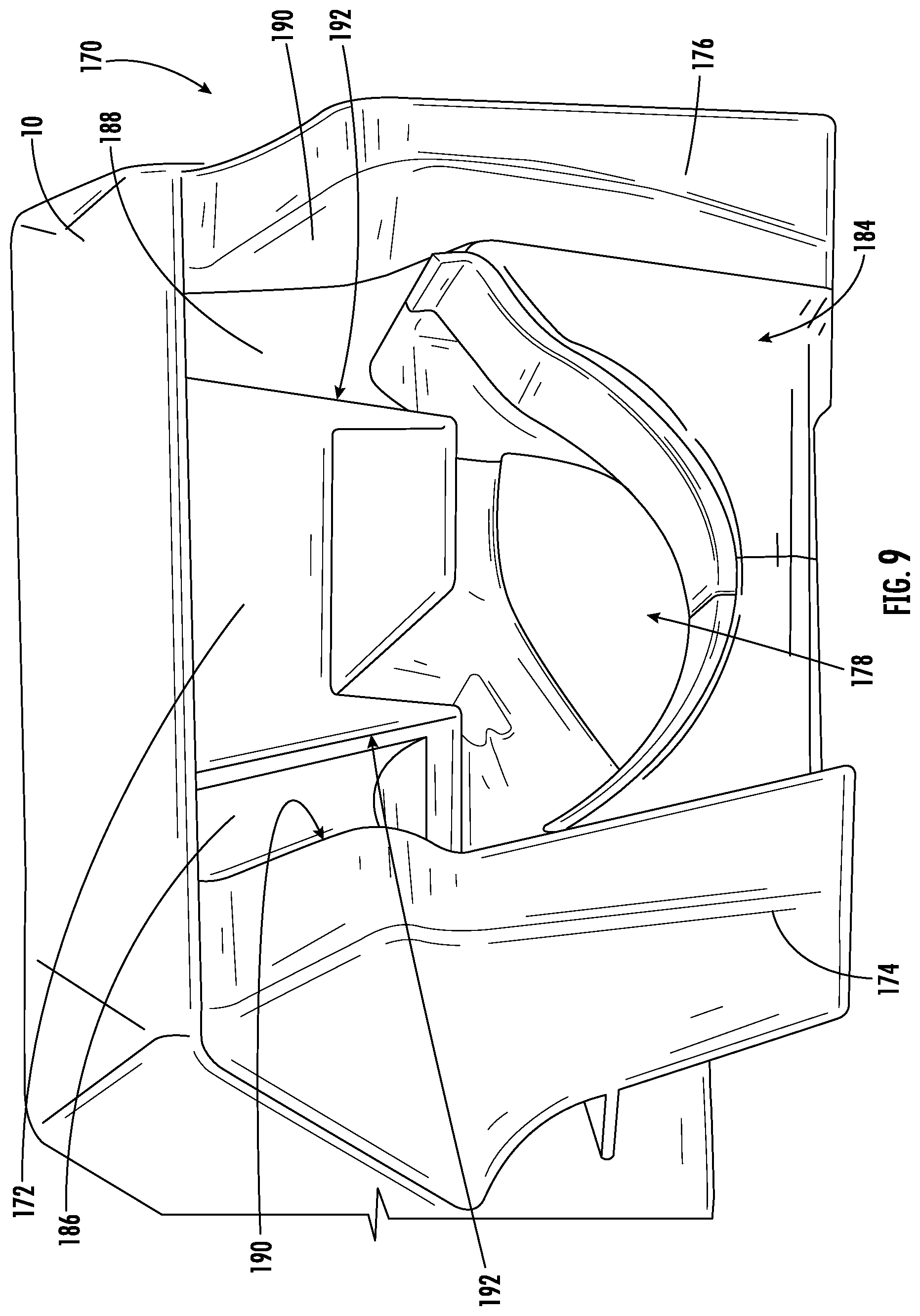 Patent US12174011 Figure 8 – Tape measure with protective bumper