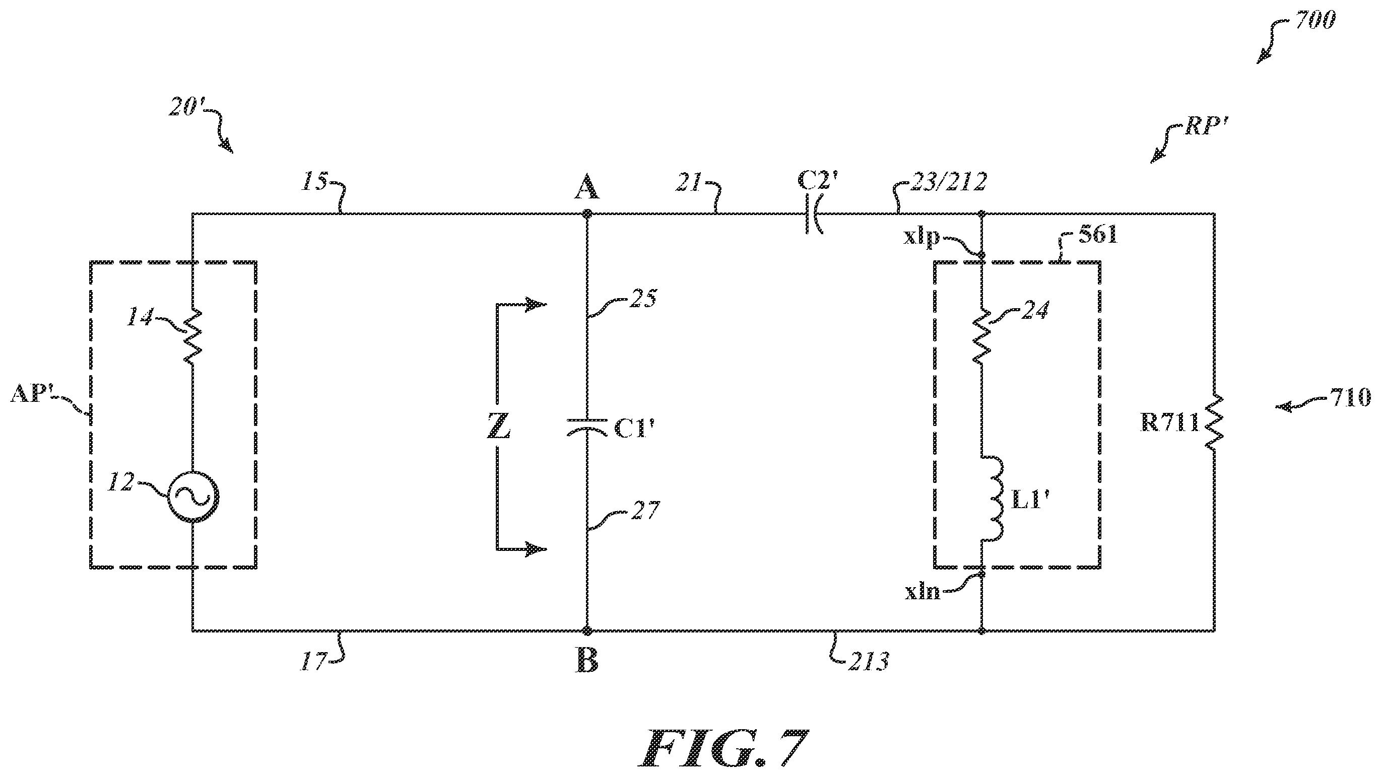 Patent US12174013 Figure 7 – Measuring probe with sensing coils and temperature compensation