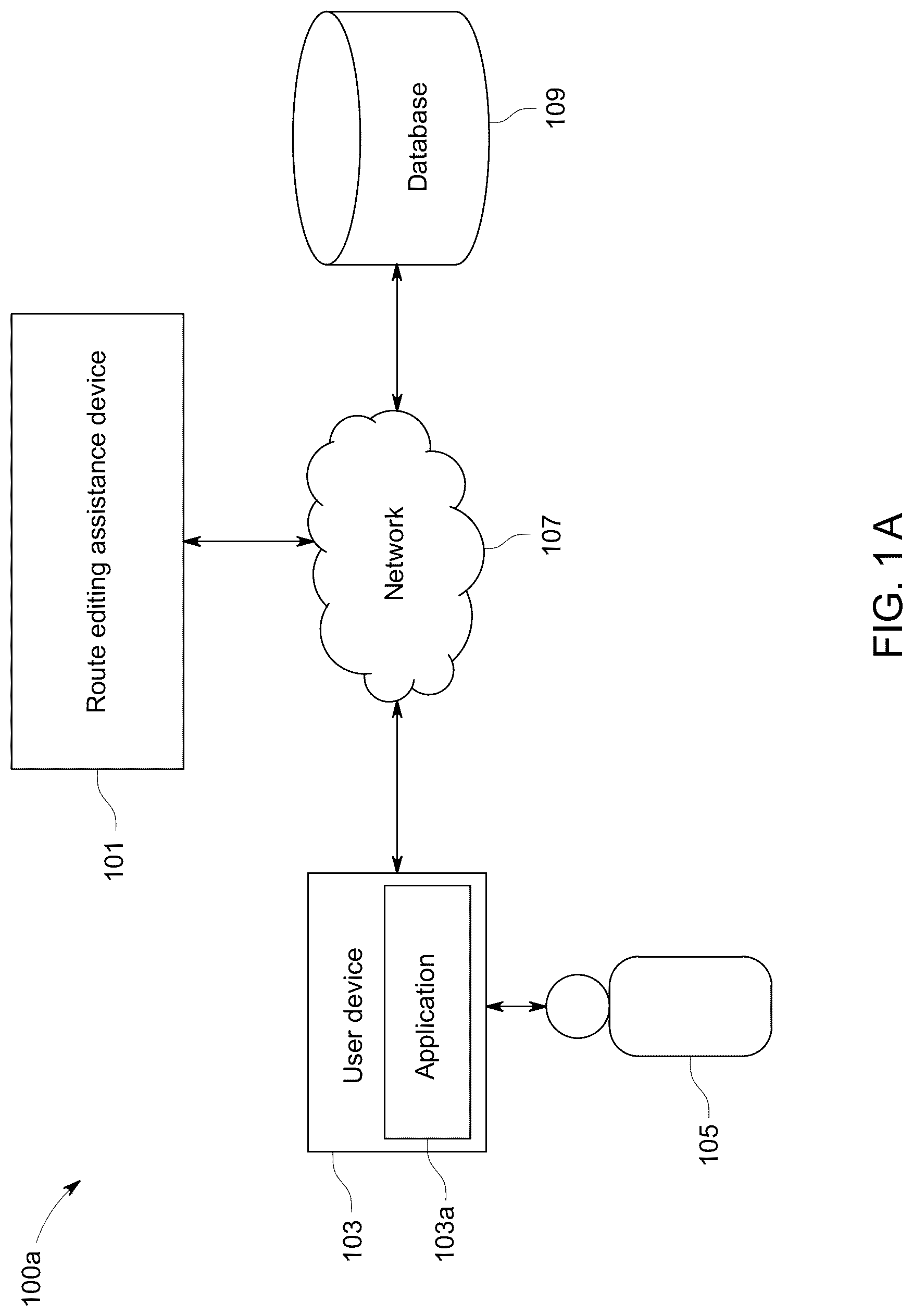 Patent US12174022 — Apparatus and method for route editing assistance — Figure 1
