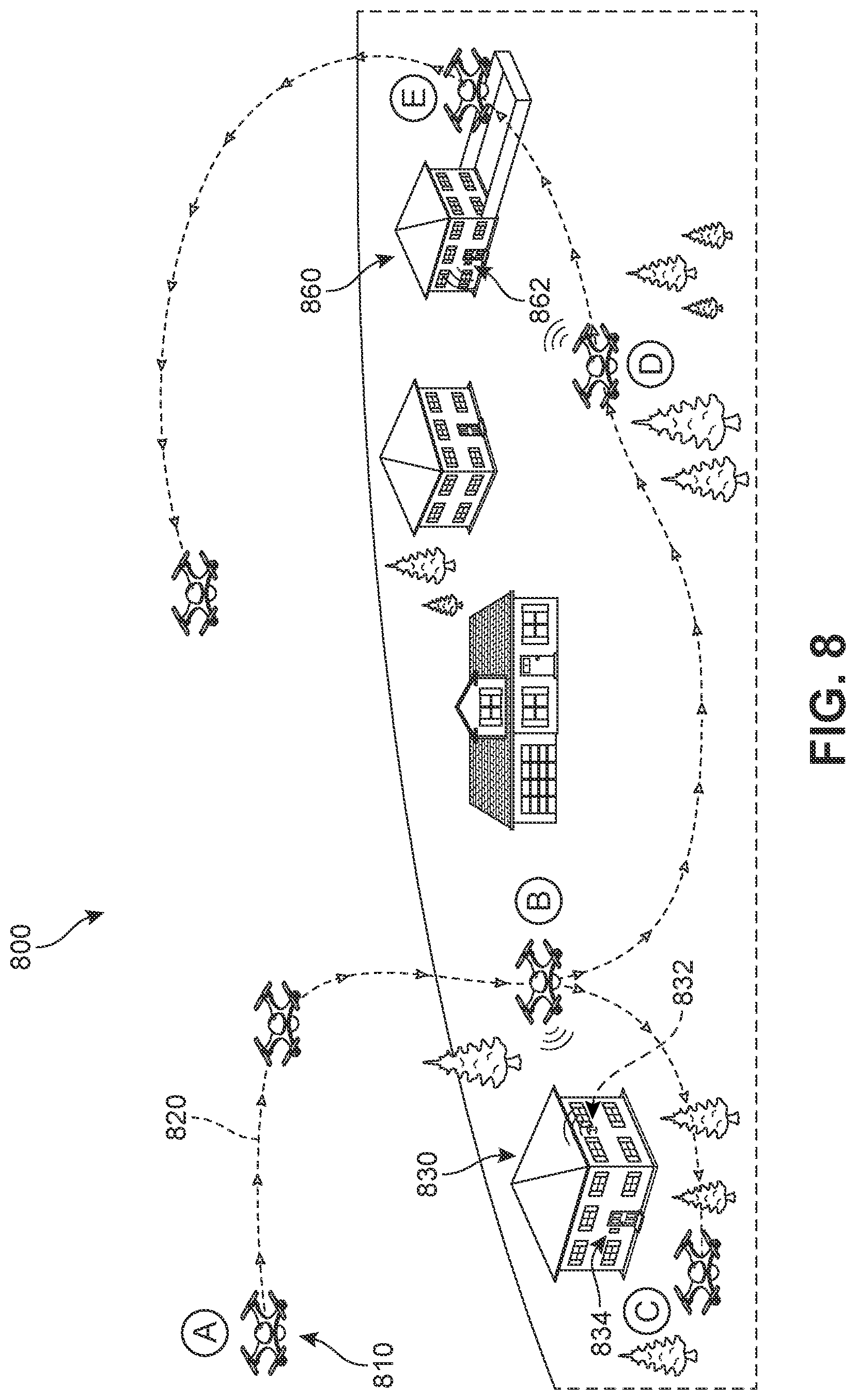 Patent US12174030 Figure 10 – Local flight path navigation for drone deliveries