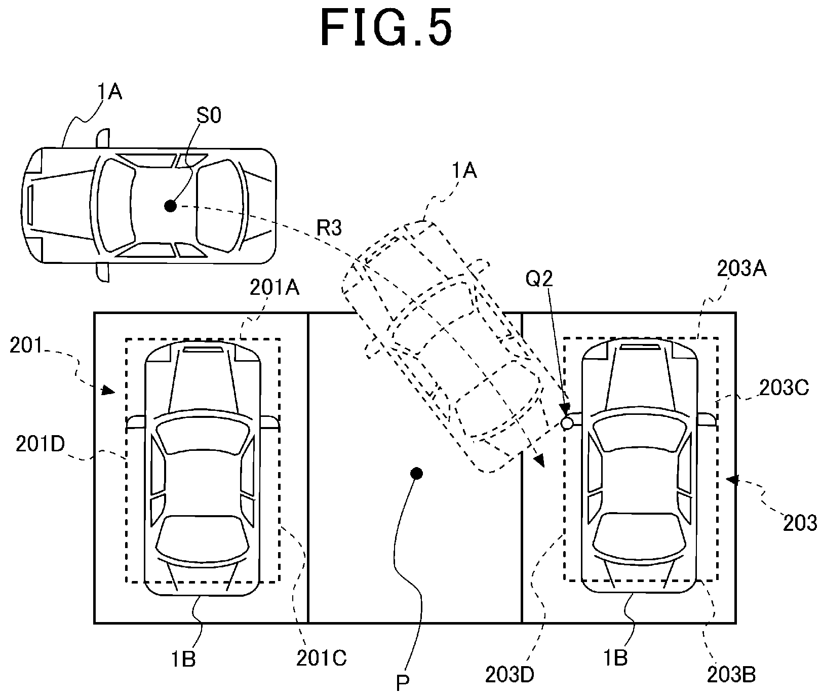 Patent US12174031 Figure 5 – Parking assistance device and parking assistance method