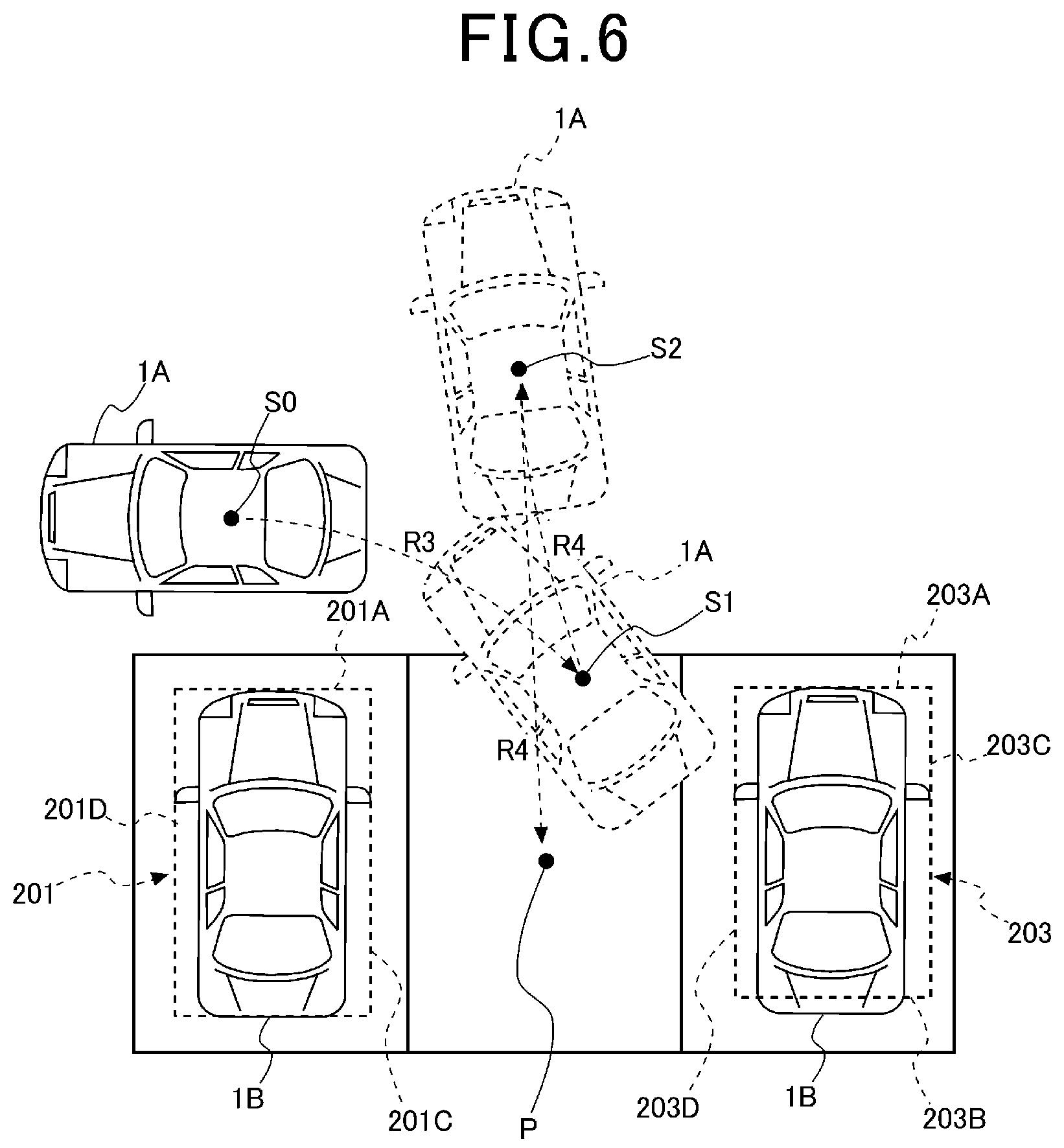 Patent US12174031 Figure 6 – Parking assistance device and parking assistance method