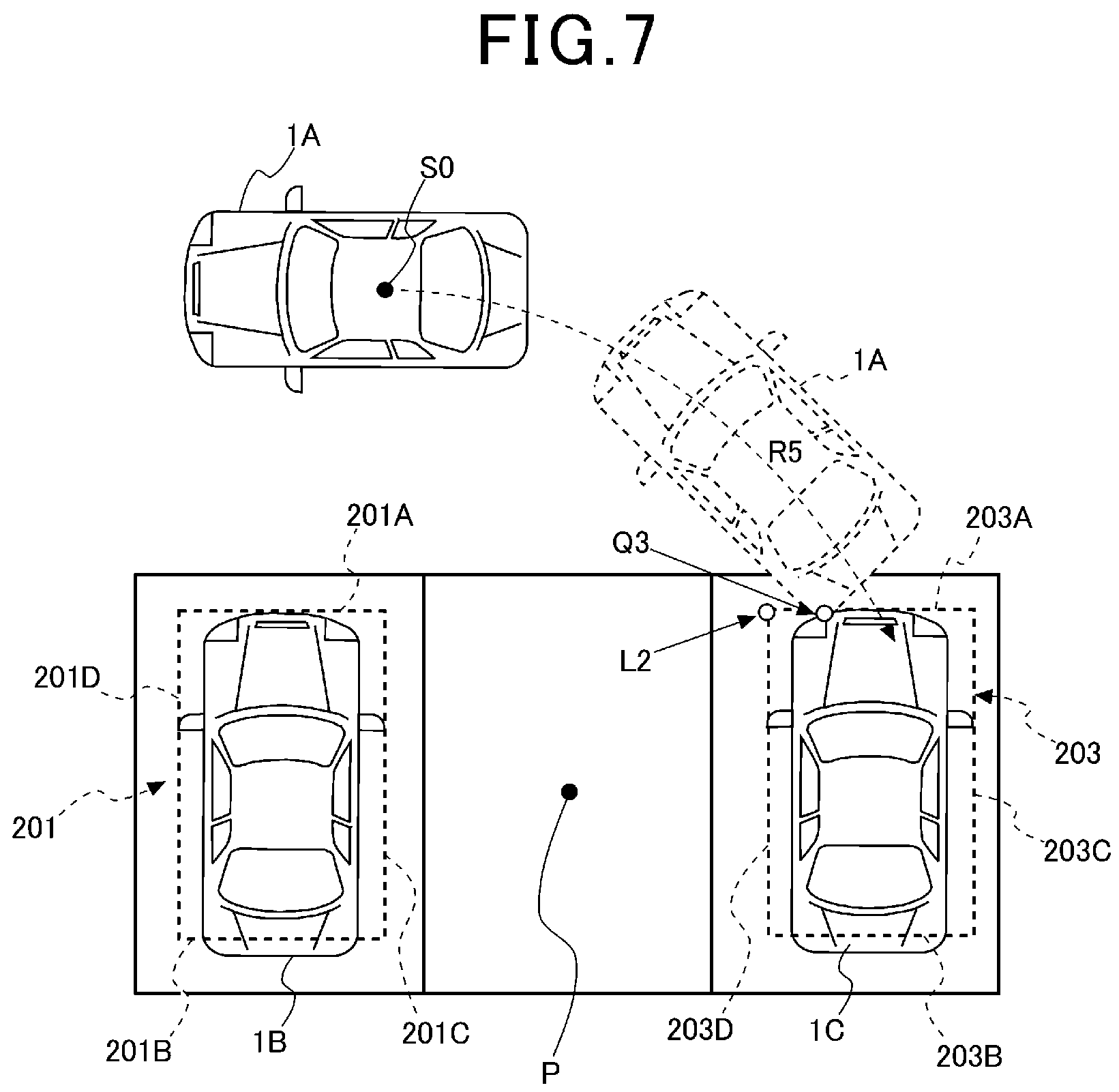 Patent US12174031 Figure 7 – Parking assistance device and parking assistance method