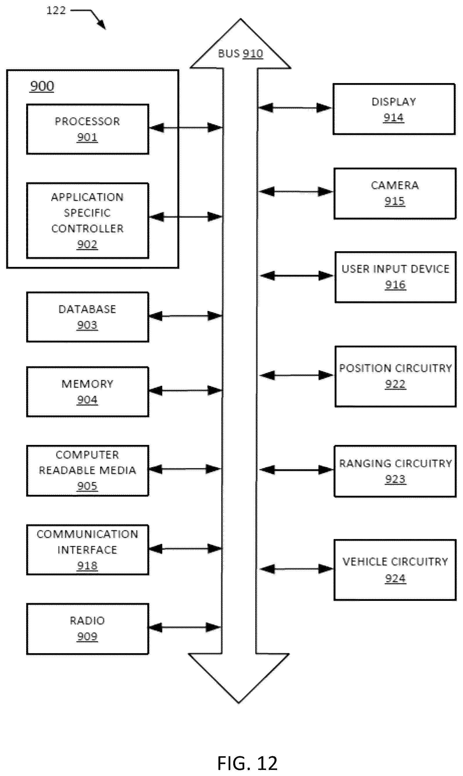 Patent US12174032 Figure 12 – Real-time lane-level traffic processing system and method