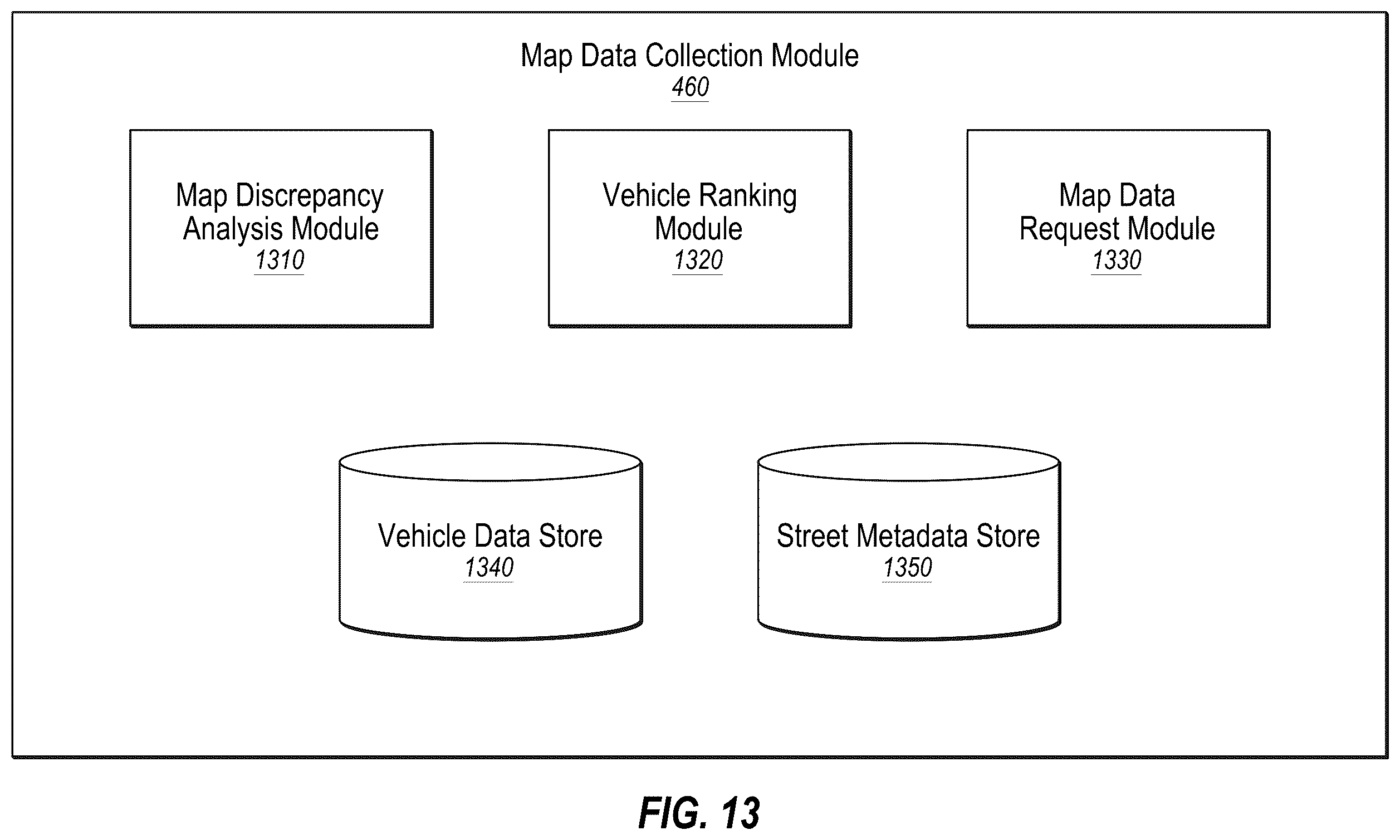 Patent US12174034 Figure 14 – Updating high definition maps based on lane closure and lane opening
