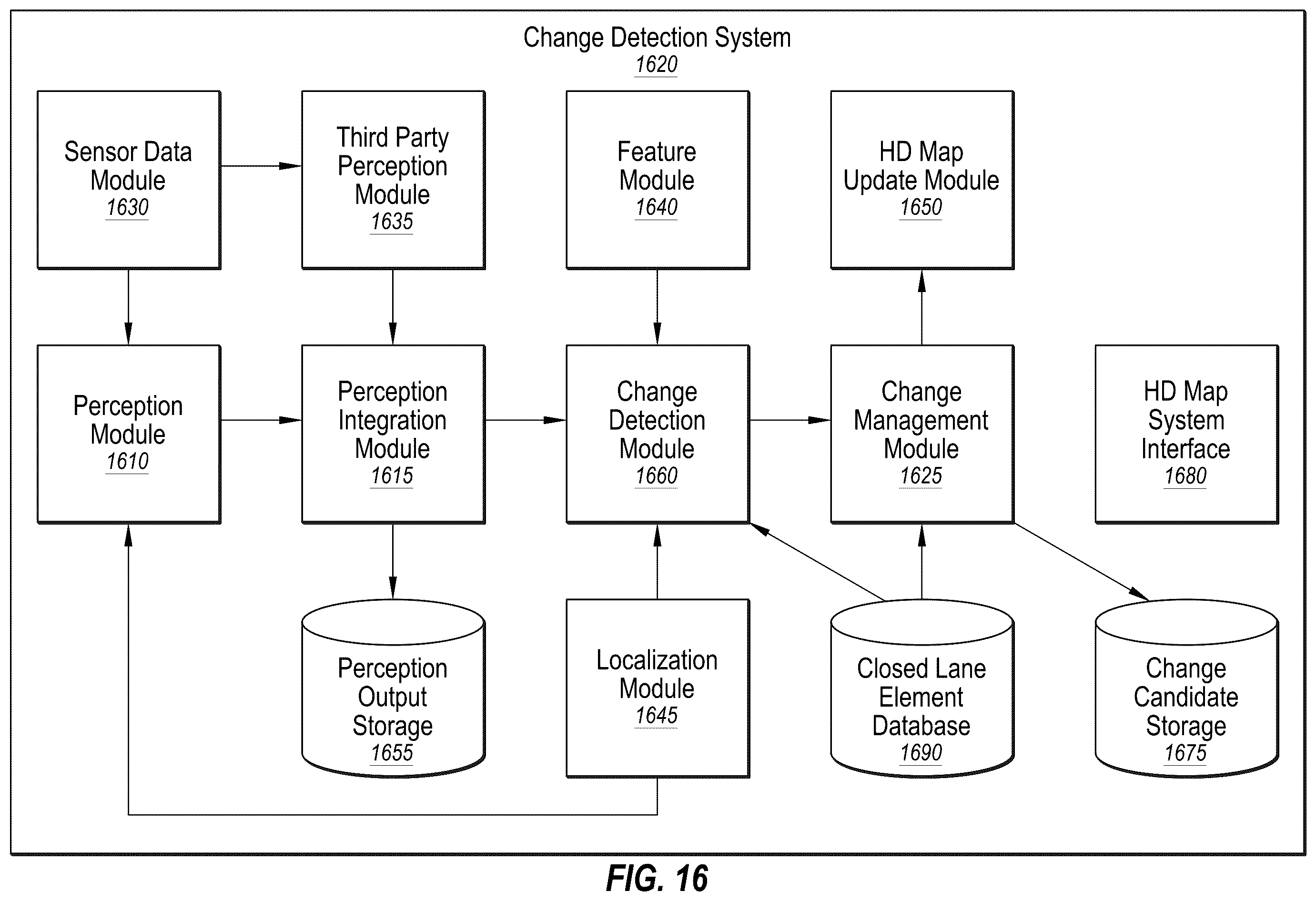 Patent US12174034 Figure 17 – Updating high definition maps based on lane closure and lane opening