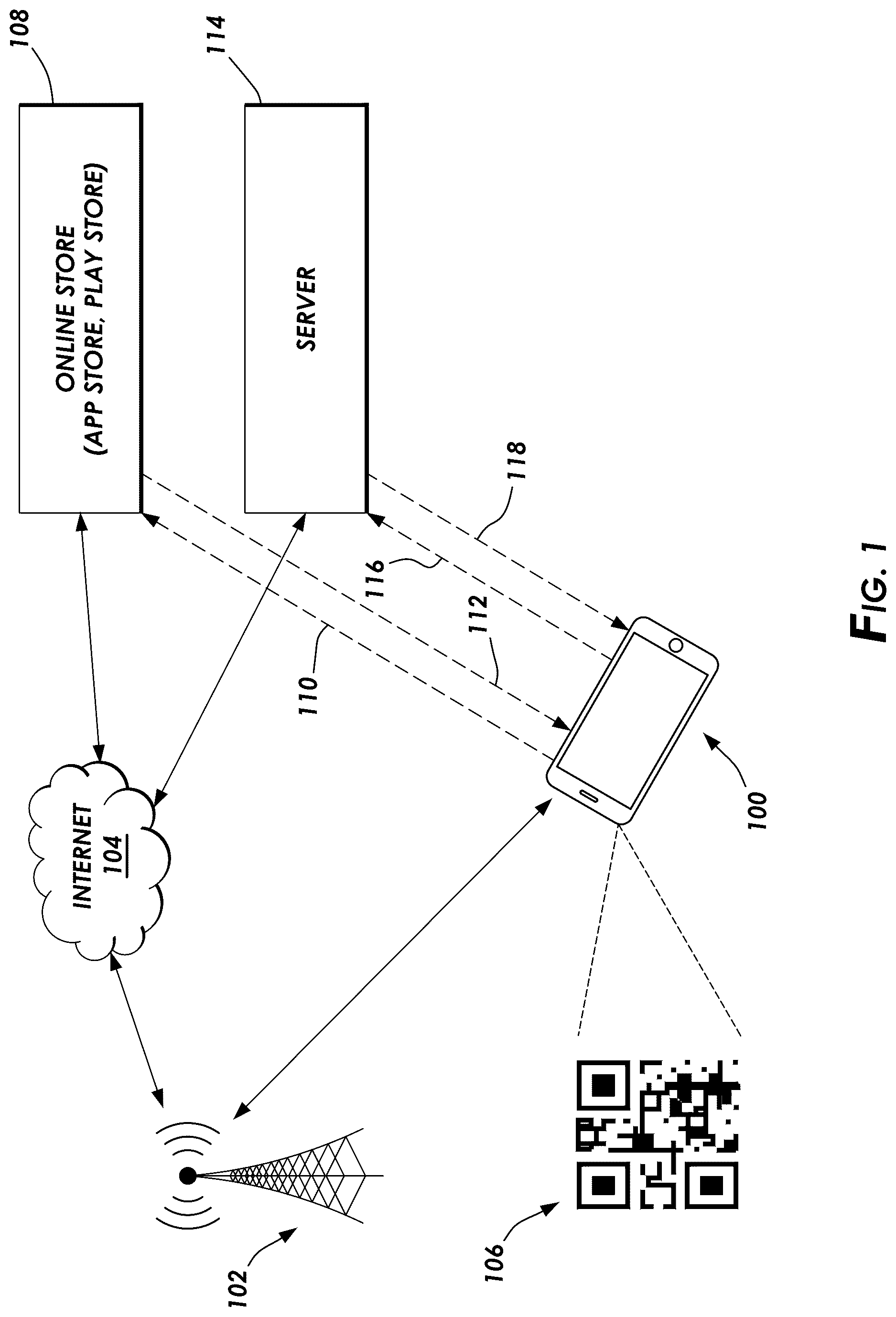 Patent US12174035 Figure 1 – Methods and systems for generating local-and global-walkable paths for route guidance