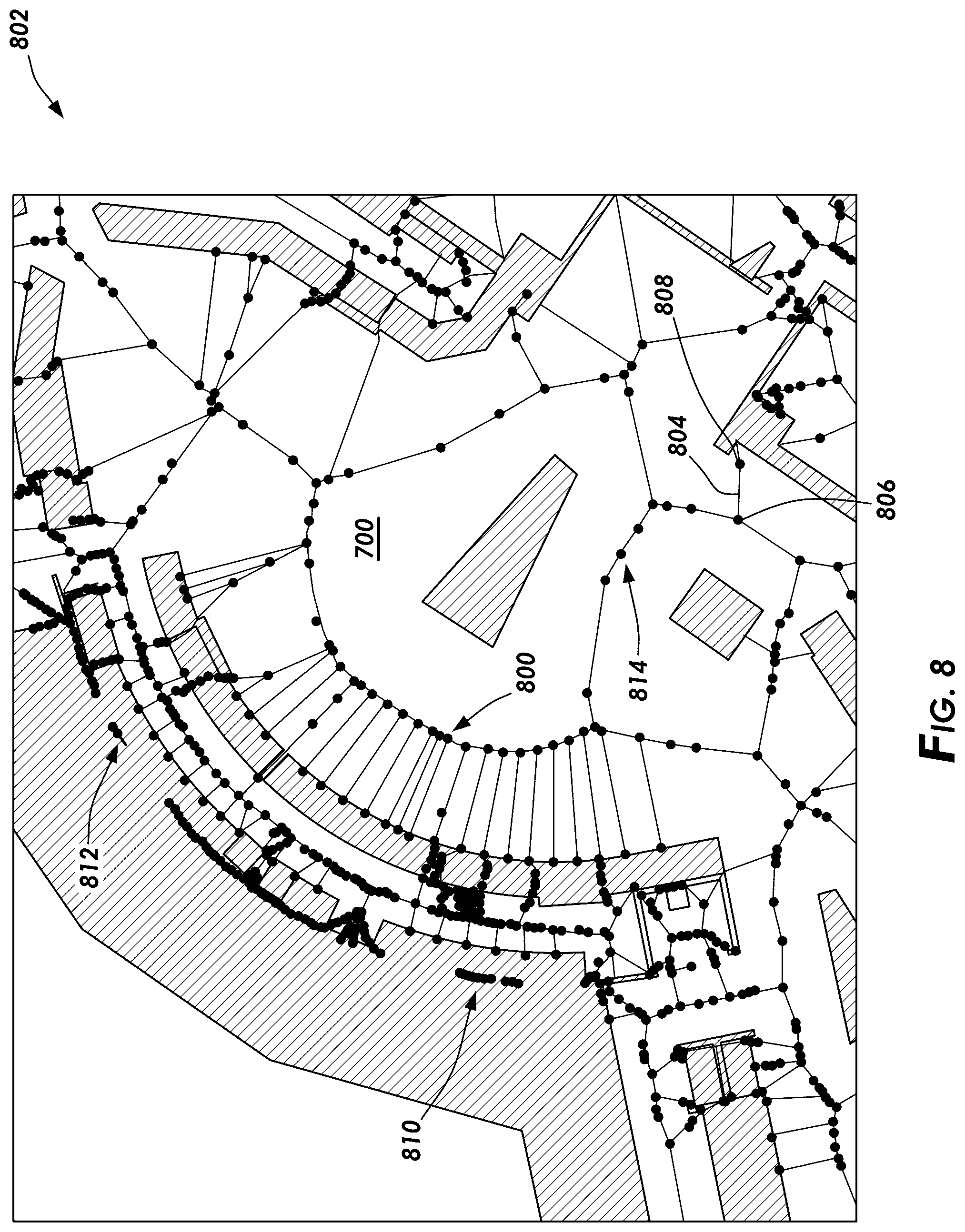 Patent US12174035 Figure 6 – Methods and systems for generating local-and global-walkable paths for route guidance