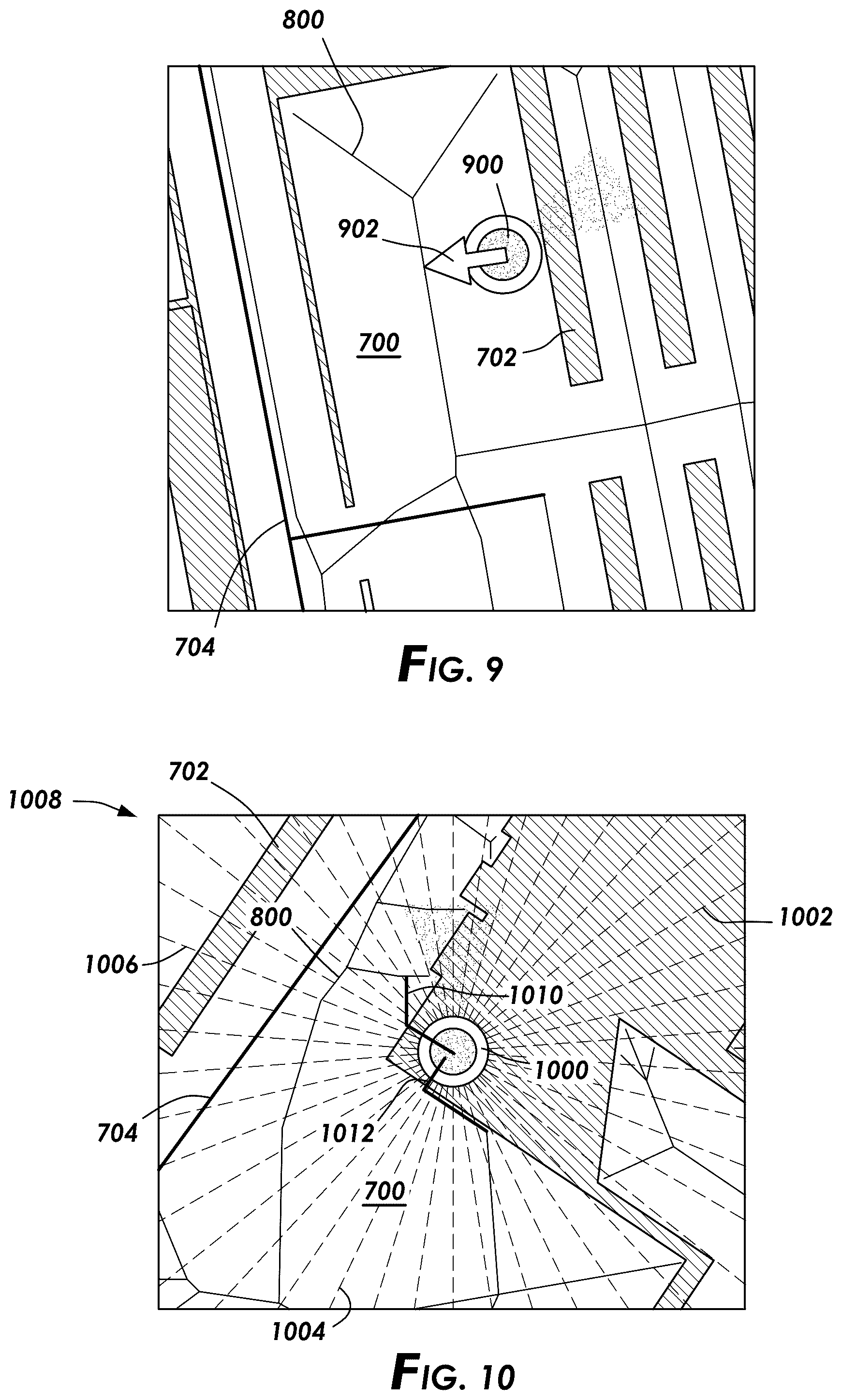 Patent US12174035 Figure 7 – Methods and systems for generating local-and global-walkable paths for route guidance