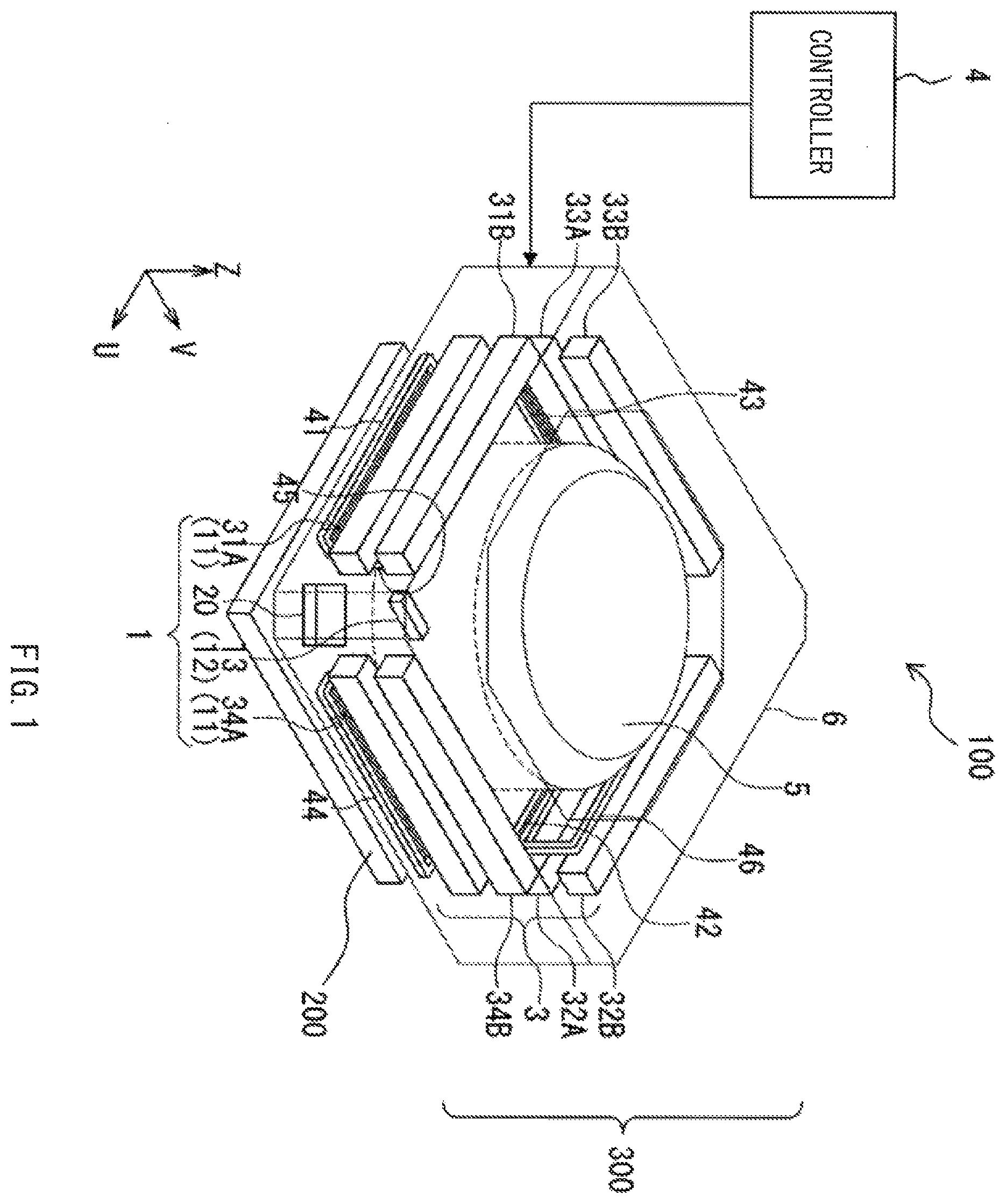 Patent US12174045 Figure 1 – Position detection unit, lens module, and imaging apparatus