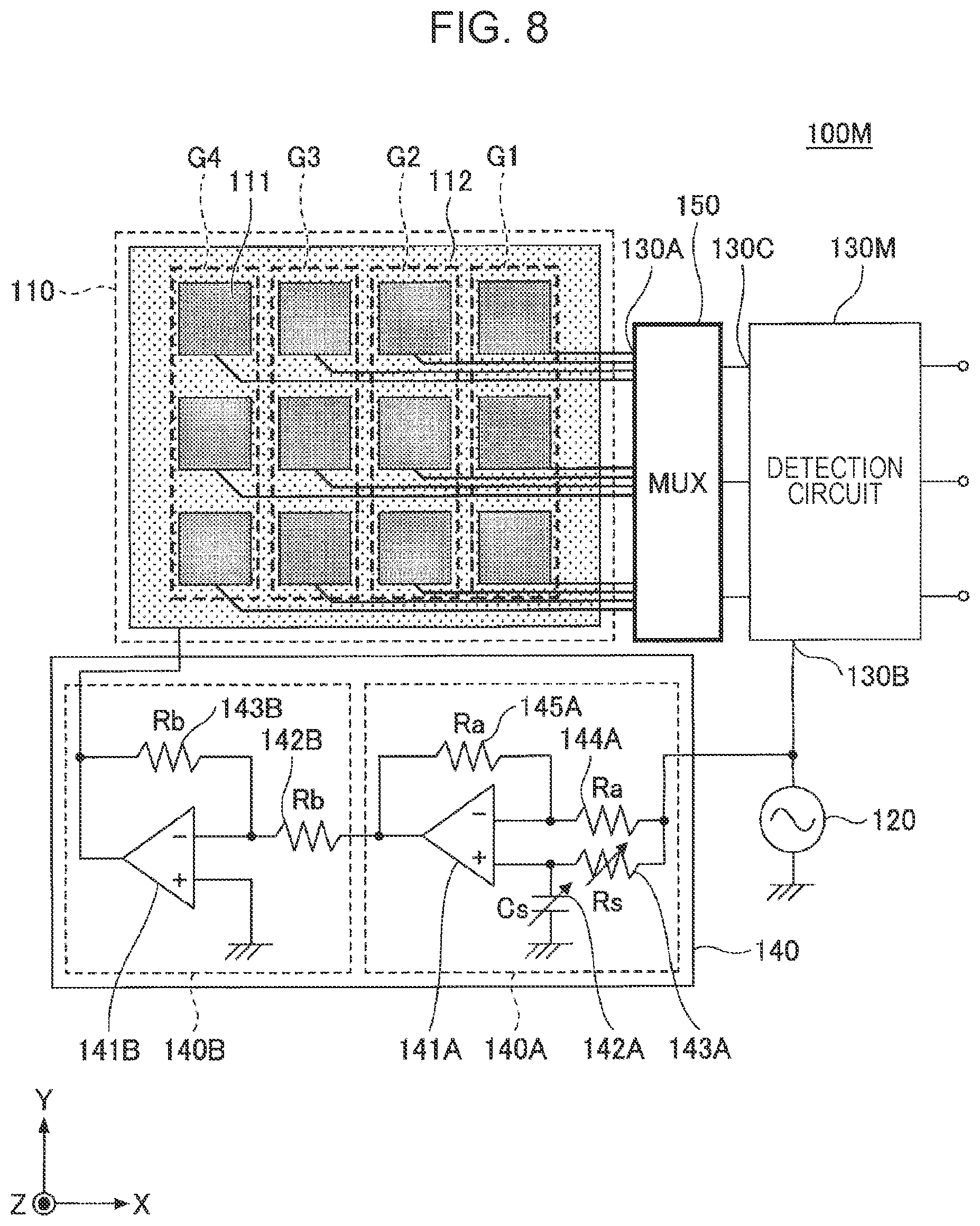 Patent US12174047 Figure 7 – Capacitance detection device and capacitance detection method