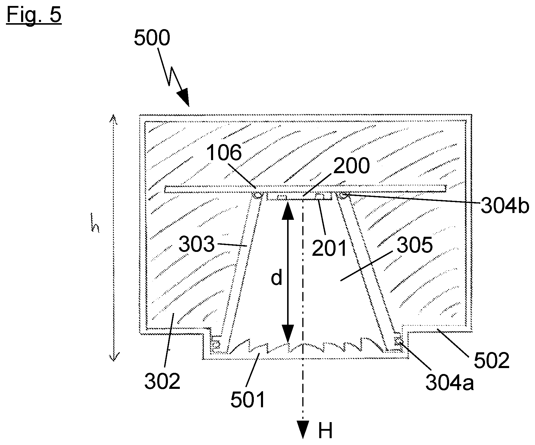 Patent US12174052 Figure 4 – Radar measuring device