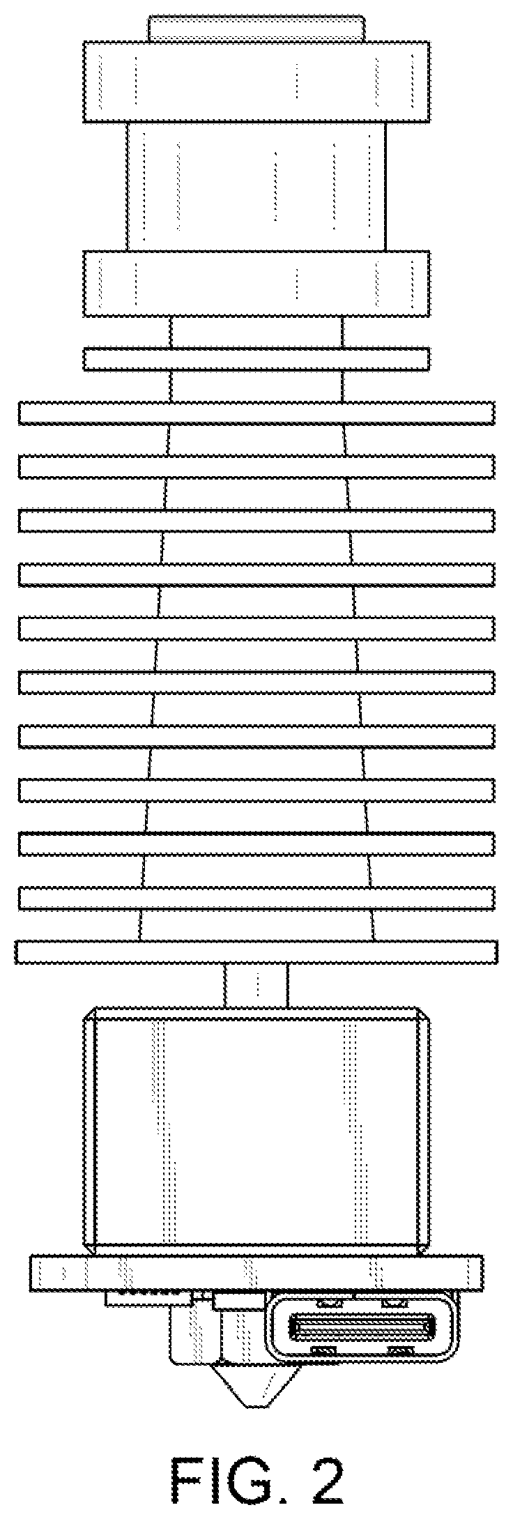 Patent US12174058 Figure 2 – Hard mounted nozzle accelerometer