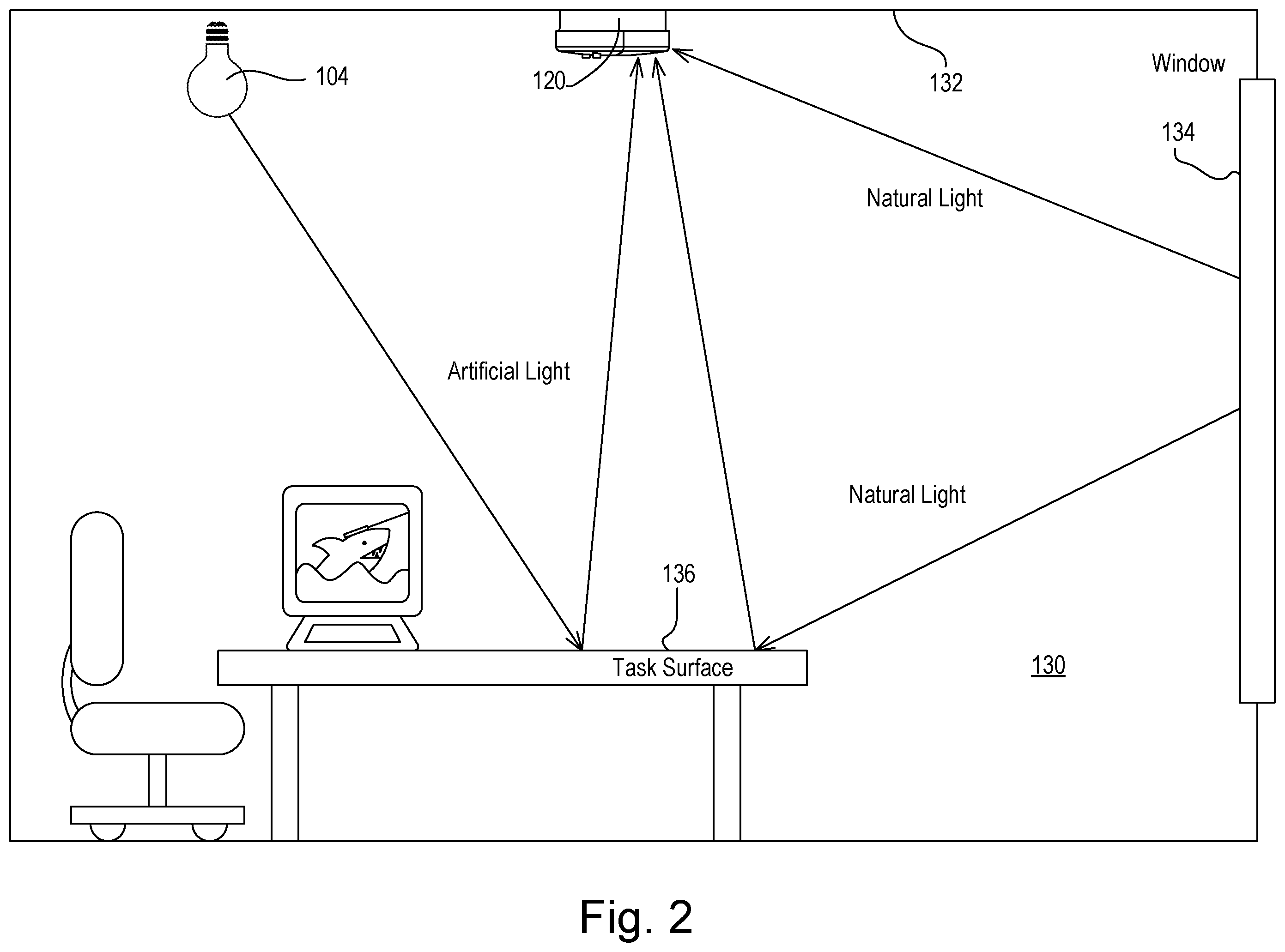 Patent US12174061 Figure 2 – Wireless battery-powered daylight sensor