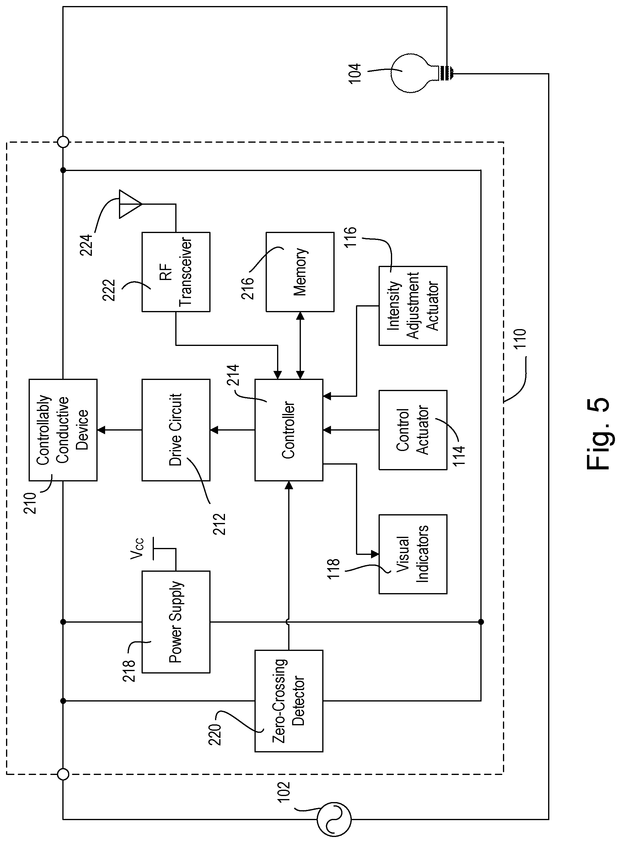 Patent US12174061 Figure 5 – Wireless battery-powered daylight sensor