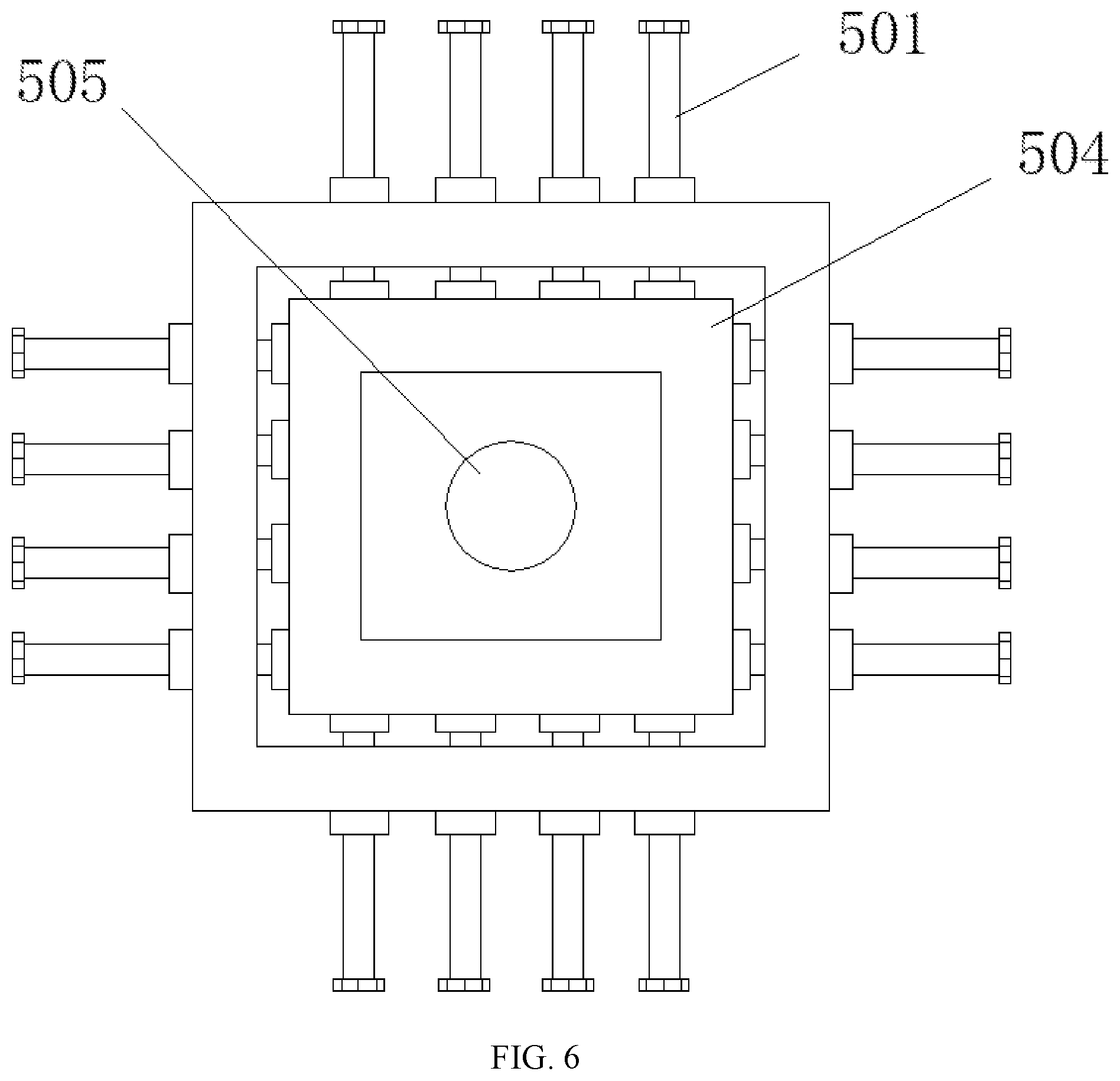 Patent US12174082 Figure 6 – Integrated detection test device for drill bit and rotary blowout preventer and detection method thereof