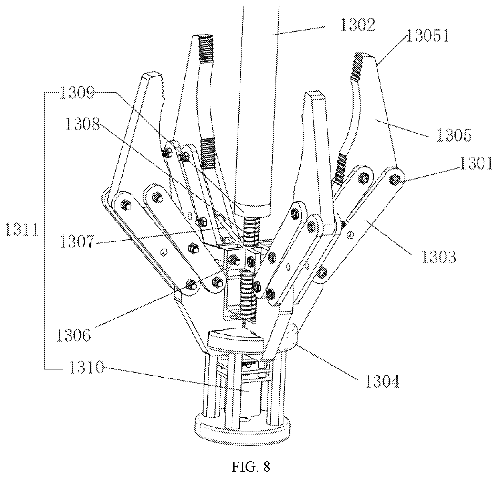 Patent US12174082 Figure 8 – Integrated detection test device for drill bit and rotary blowout preventer and detection method thereof