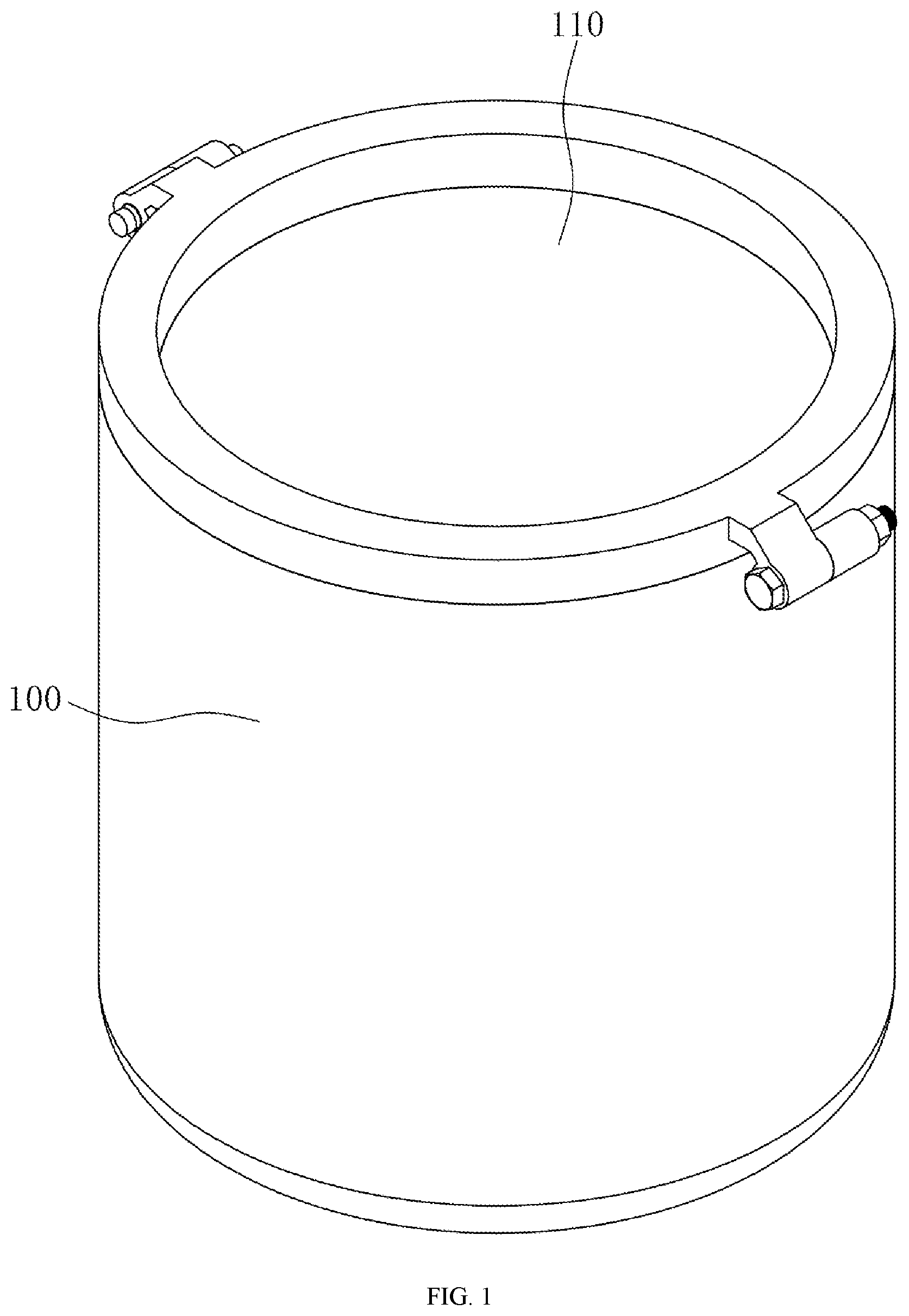 Patent US12174083 Figure 1 – Equipment for sealing-performance test