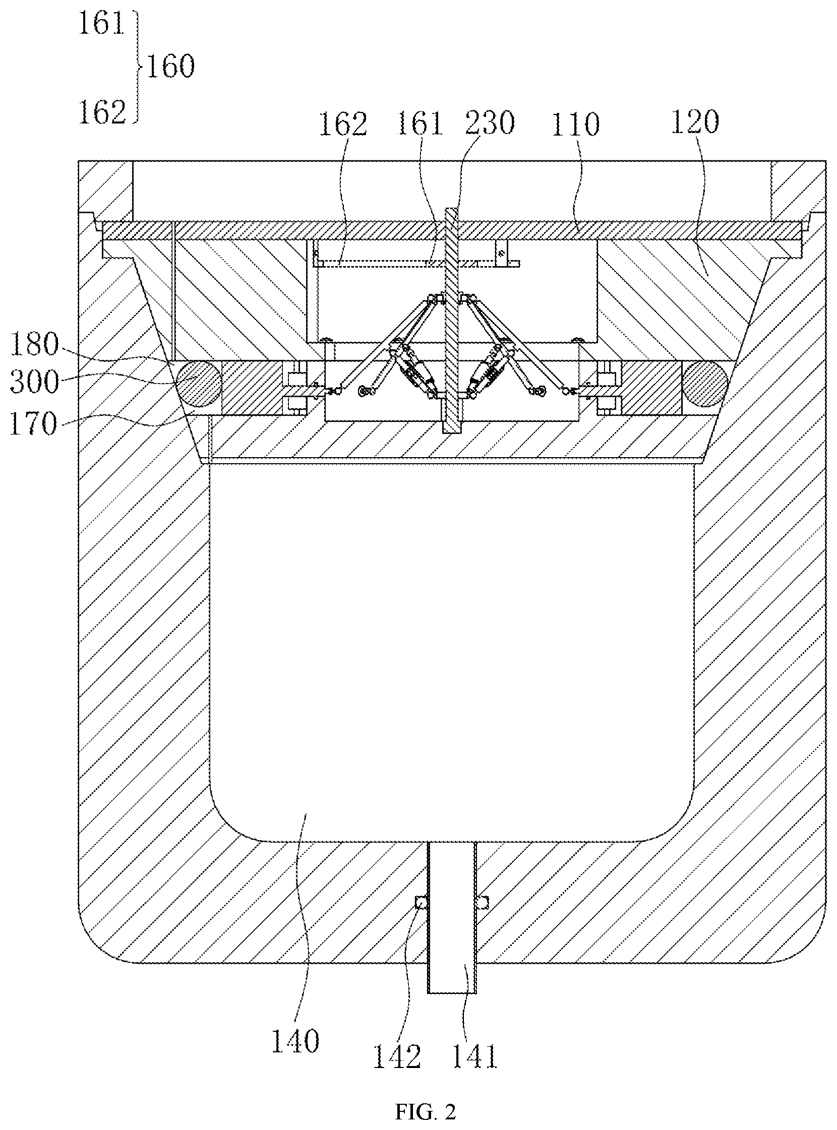 Patent US12174083 Figure 2 – Equipment for sealing-performance test