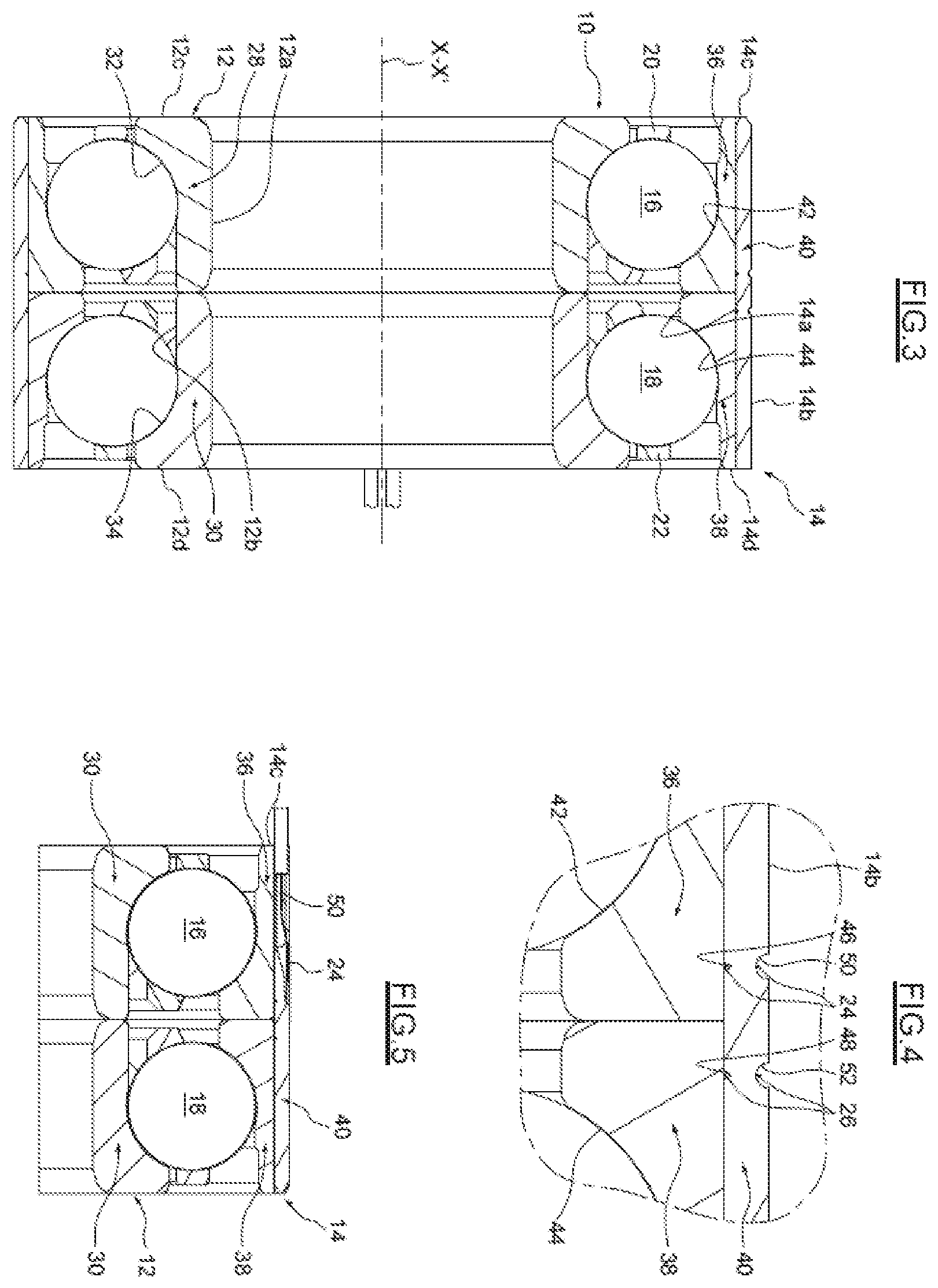 Patent US12174085 Figure 3 – Rolling bearing with integrated optical fiber sensor