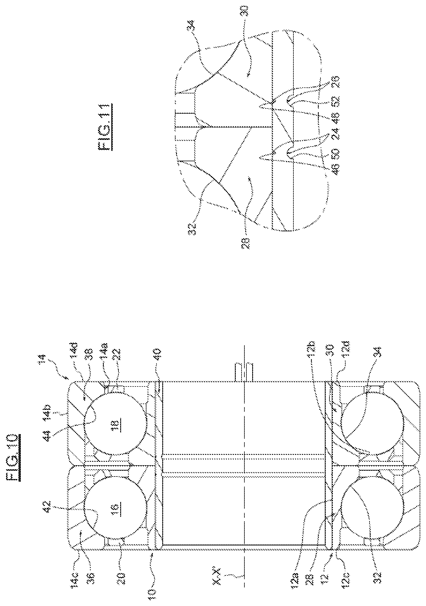 Patent US12174085 Figure 6 – Rolling bearing with integrated optical fiber sensor