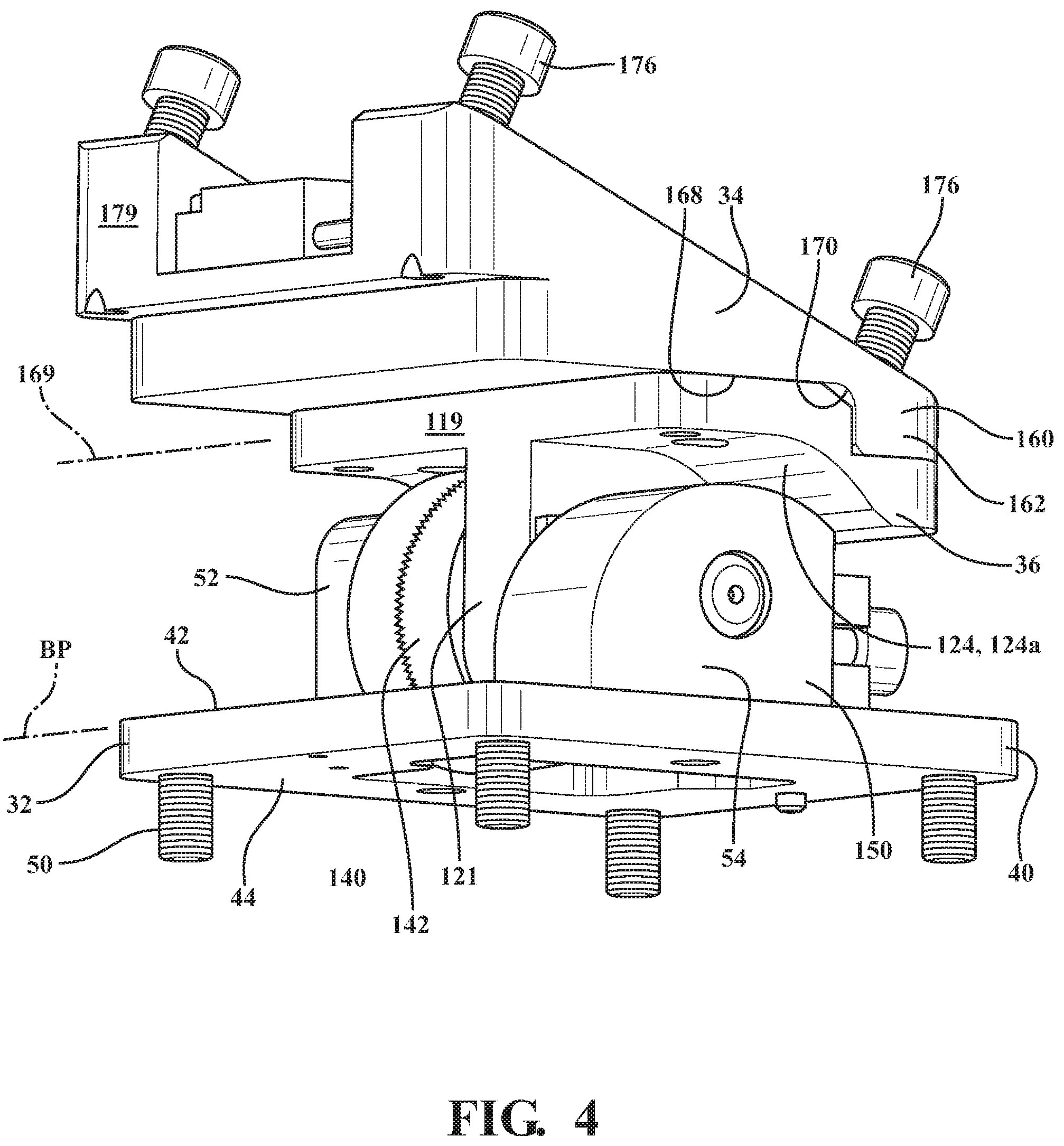 Patent US12174087 Figure 5 – Neck bracket design for anthropomorphic test device in multiple reclined seating postures