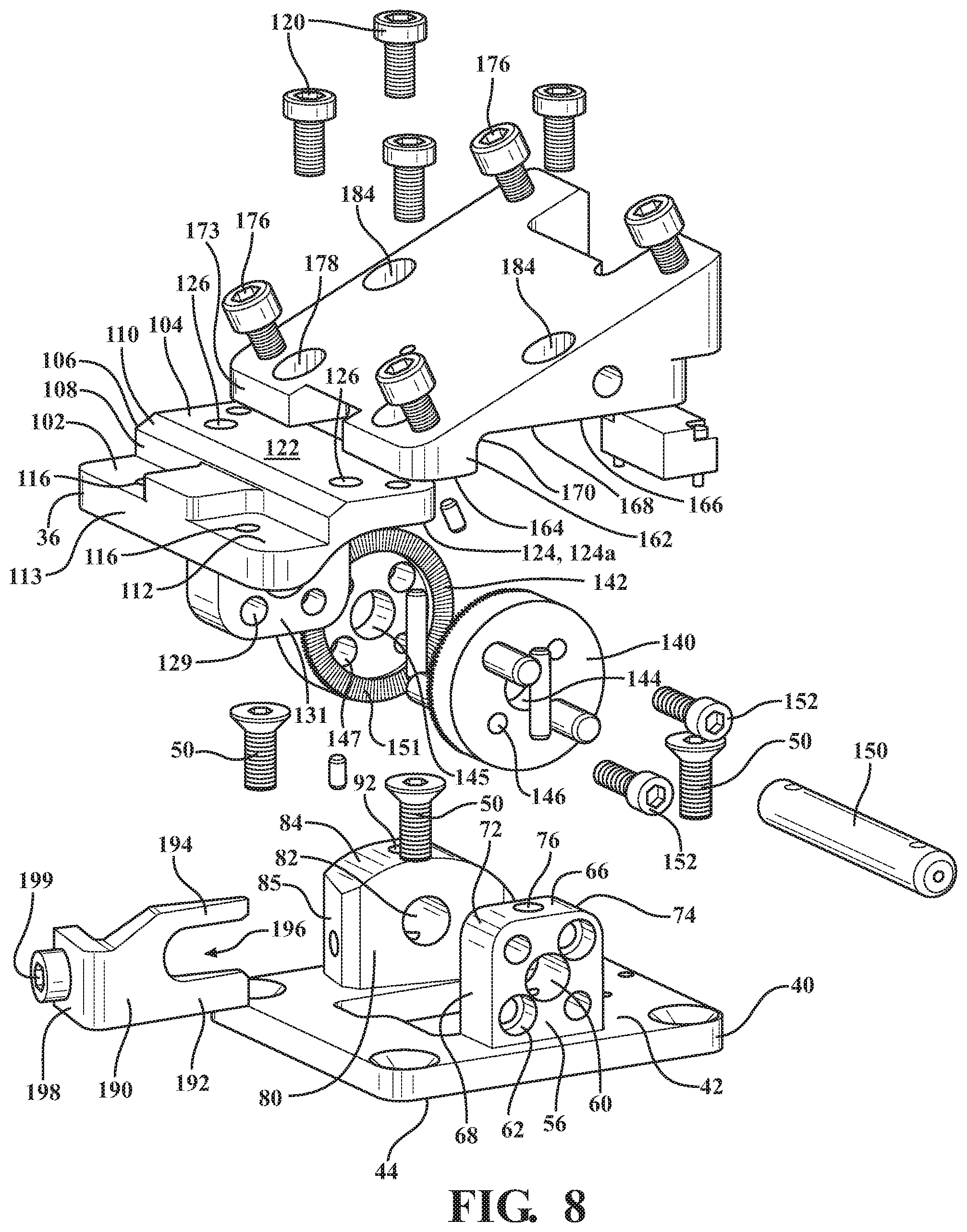 Patent US12174087 Figure 9 – Neck bracket design for anthropomorphic test device in multiple reclined seating postures