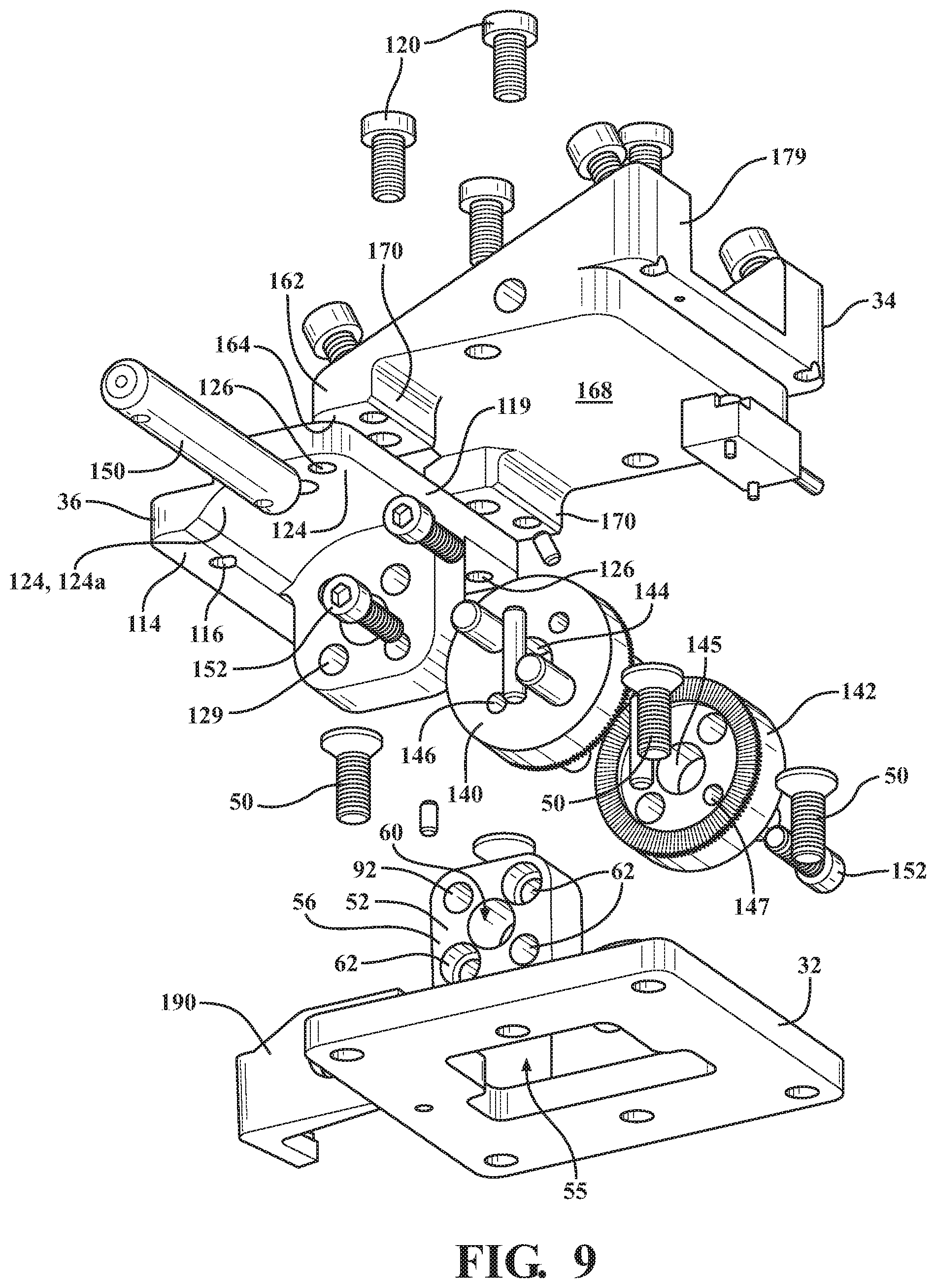 Patent US12174087 Figure 10 – Neck bracket design for anthropomorphic test device in multiple reclined seating postures