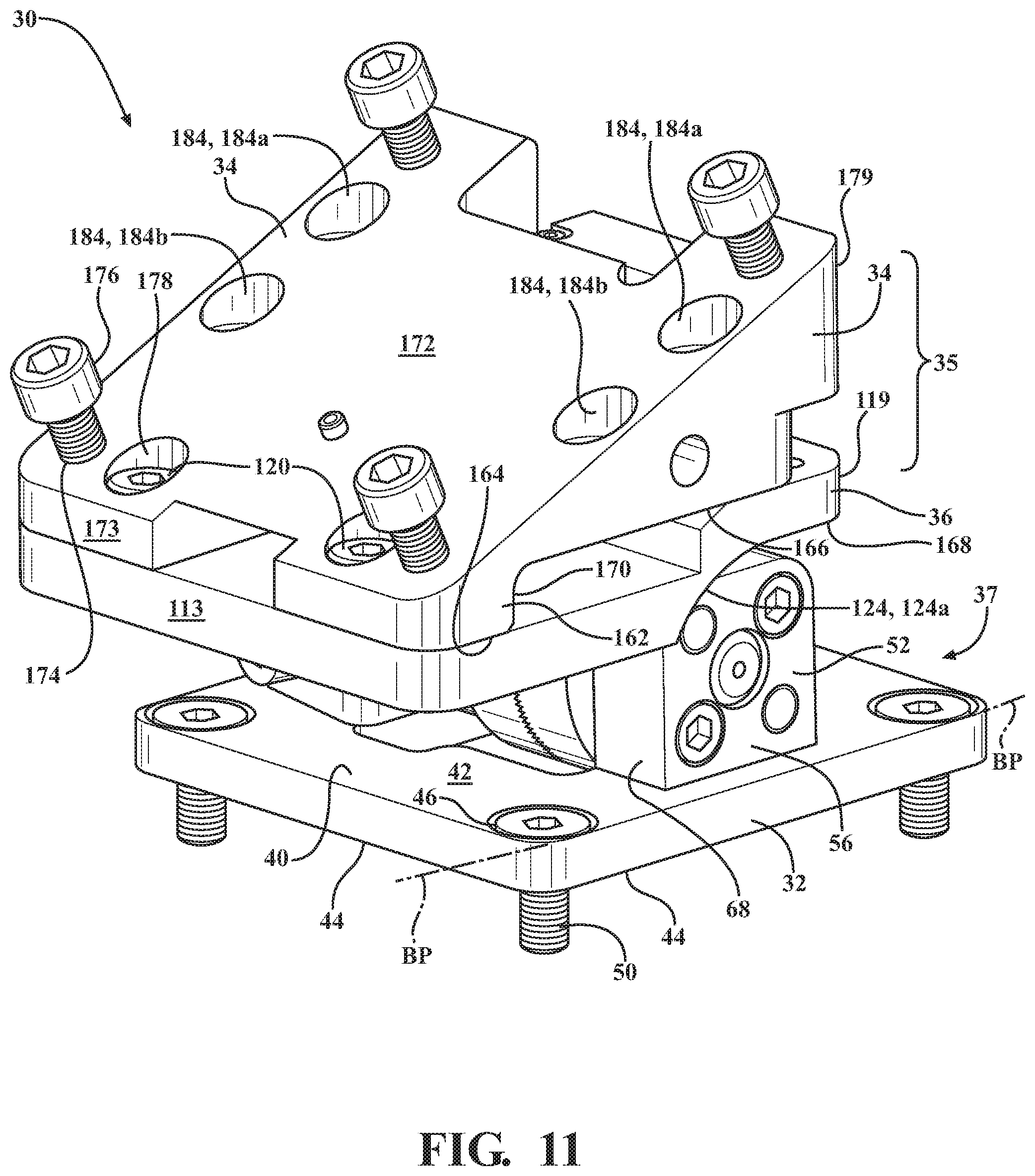 Patent US12174087 Figure 13 – Neck bracket design for anthropomorphic test device in multiple reclined seating postures