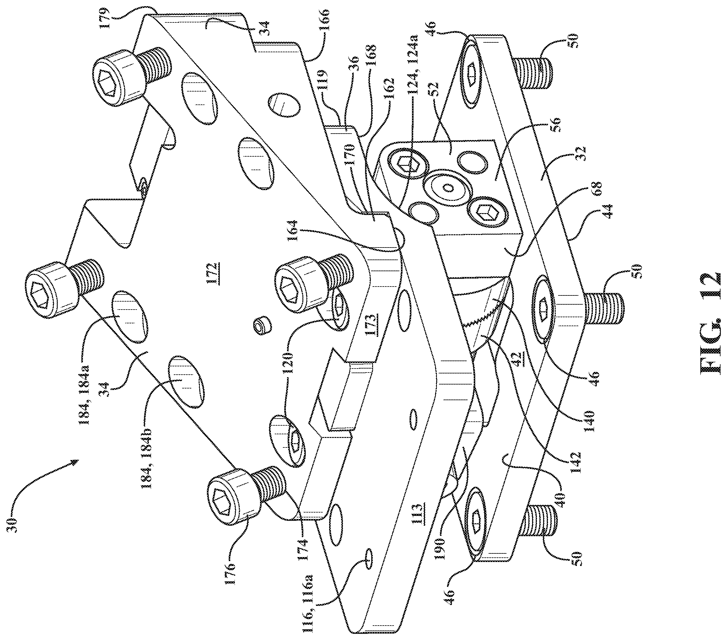 Patent US12174087 Figure 14 – Neck bracket design for anthropomorphic test device in multiple reclined seating postures