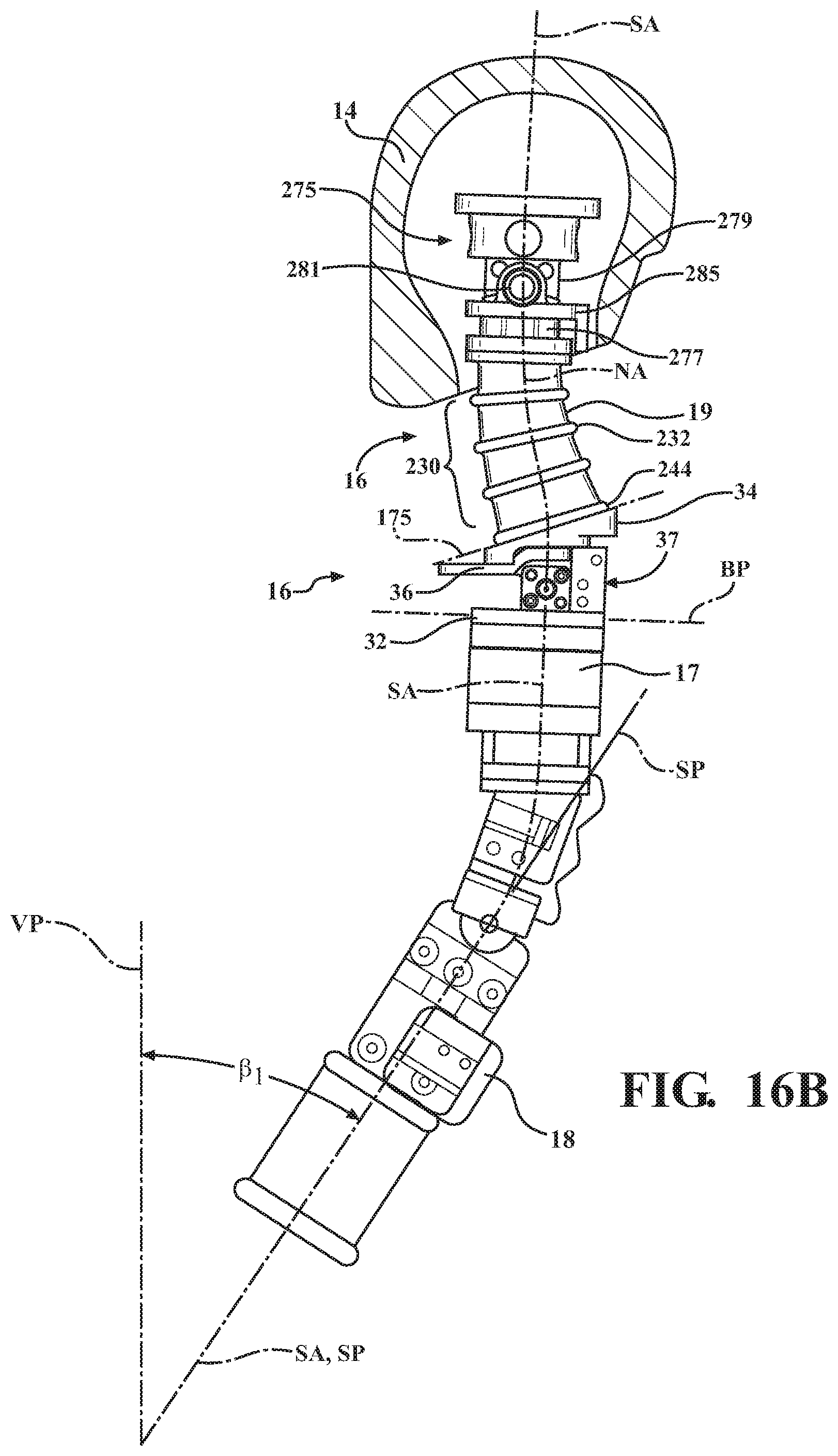Patent US12174087 Figure 19 – Neck bracket design for anthropomorphic test device in multiple reclined seating postures