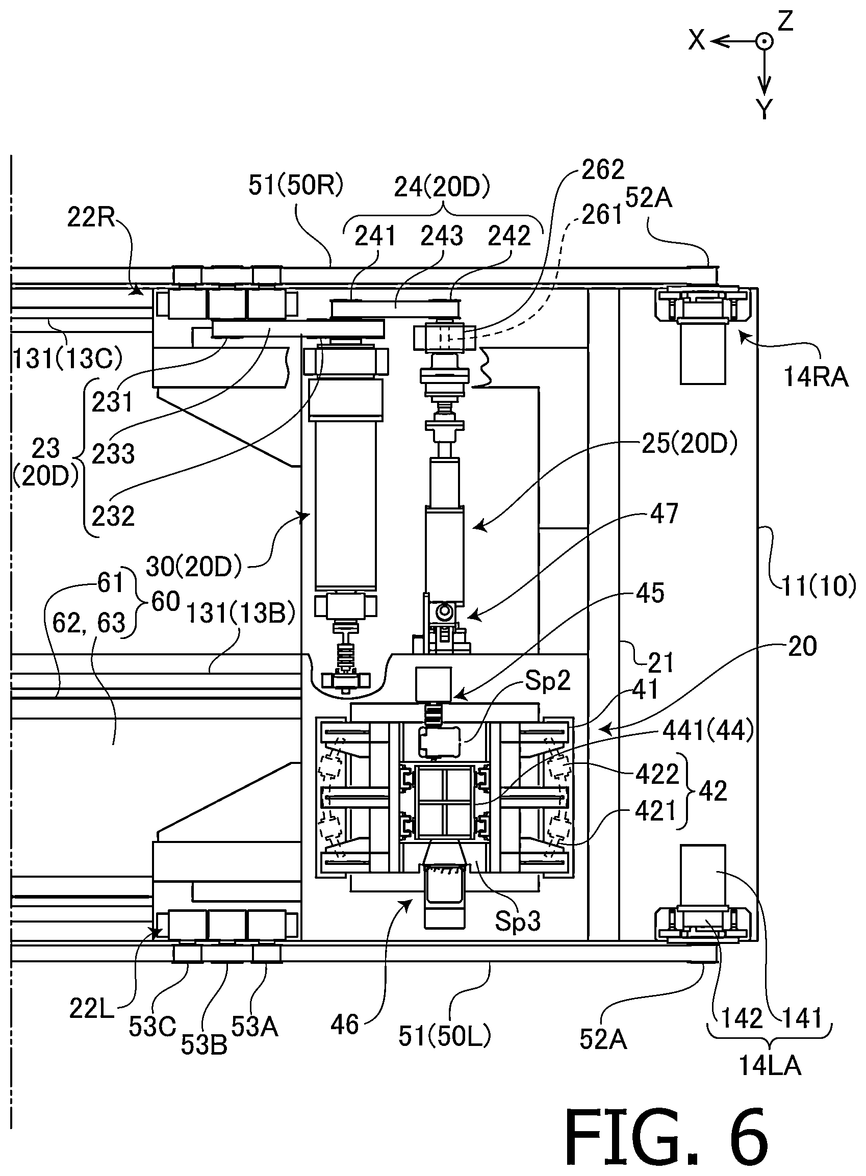 Patent US12174089 Figure 6 – Tire testing device